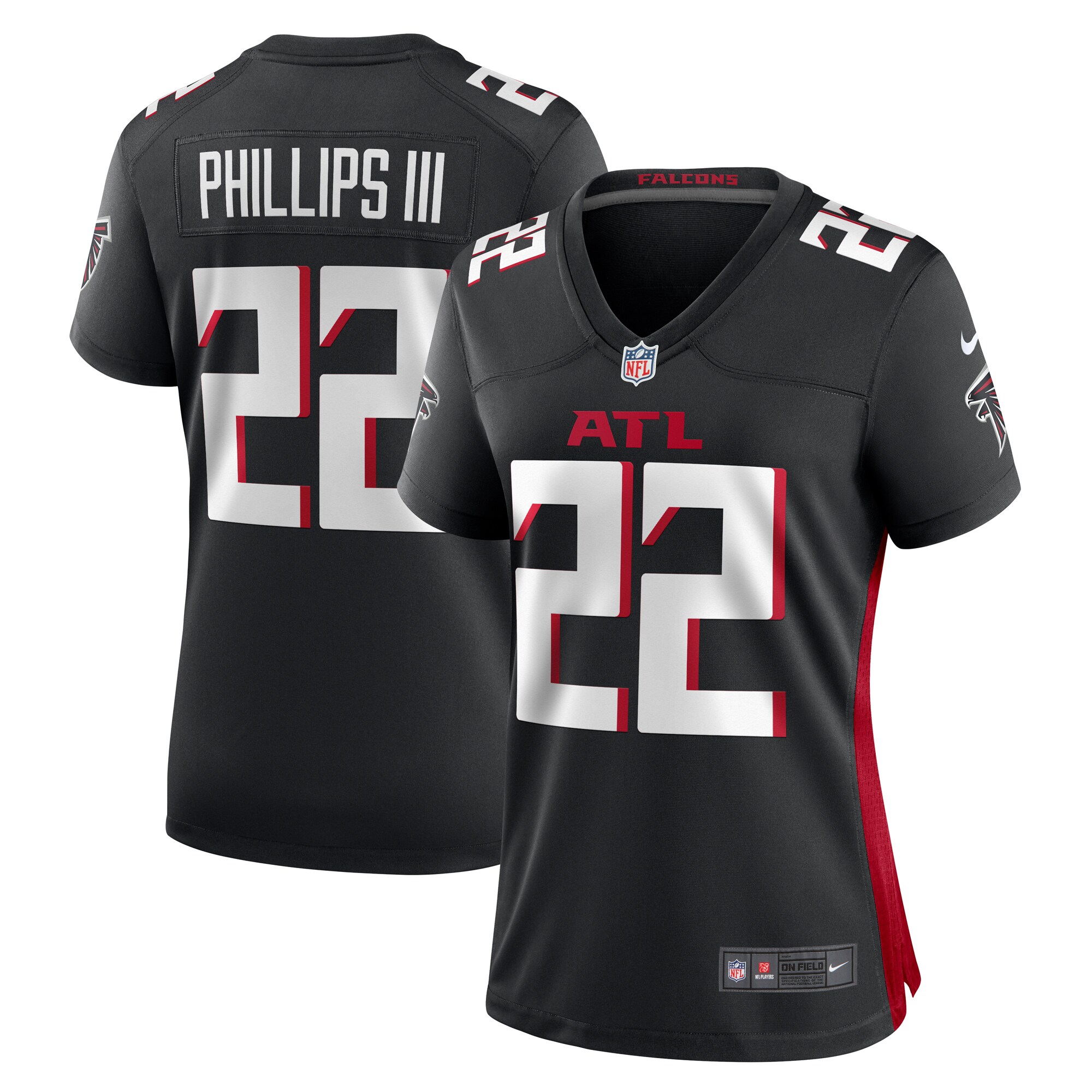 Clark Phillips III Atlanta Falcons Women's Game Jersey - Black