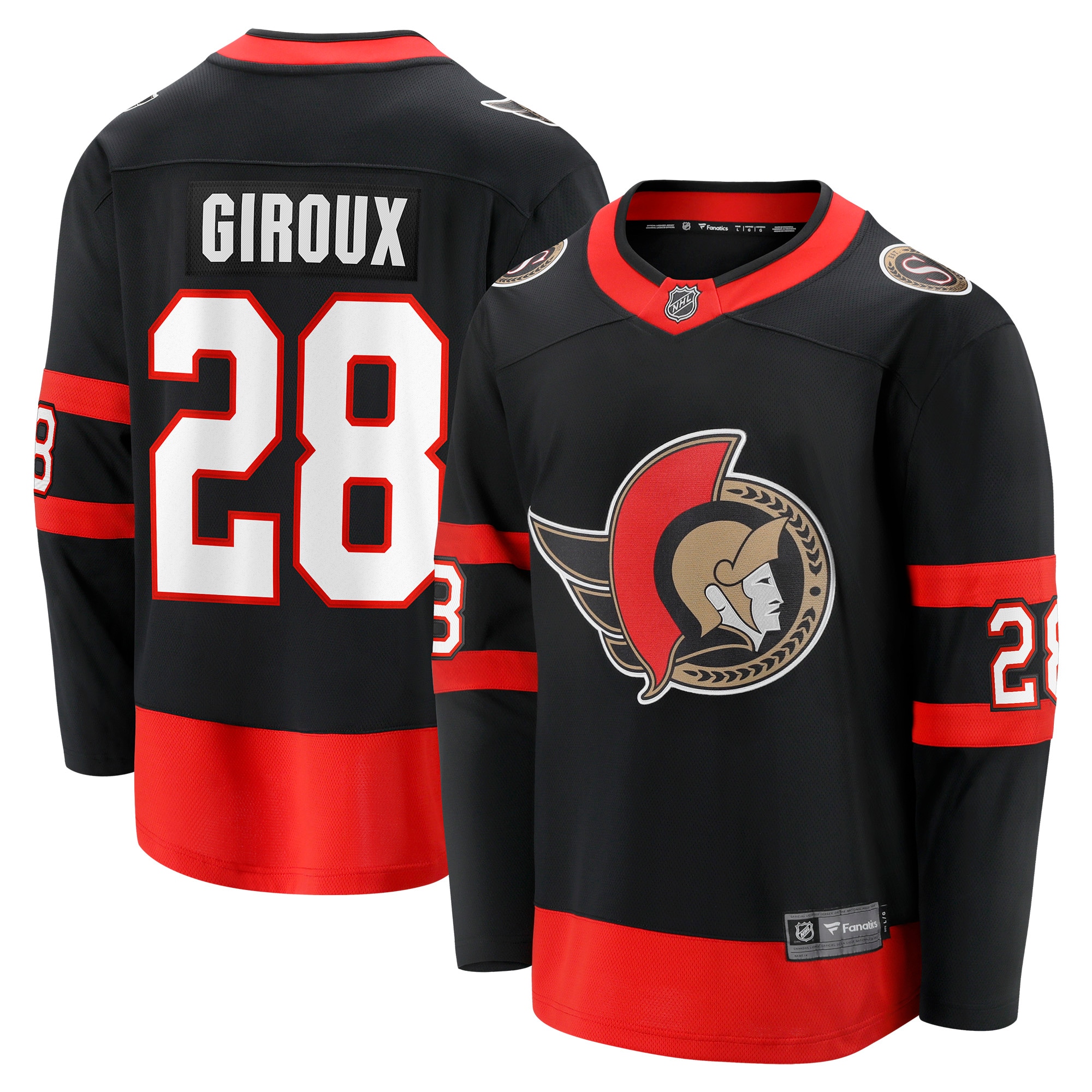 Claude Giroux Ottawa Senators Fanatics Home Breakaway Player Jersey - Black