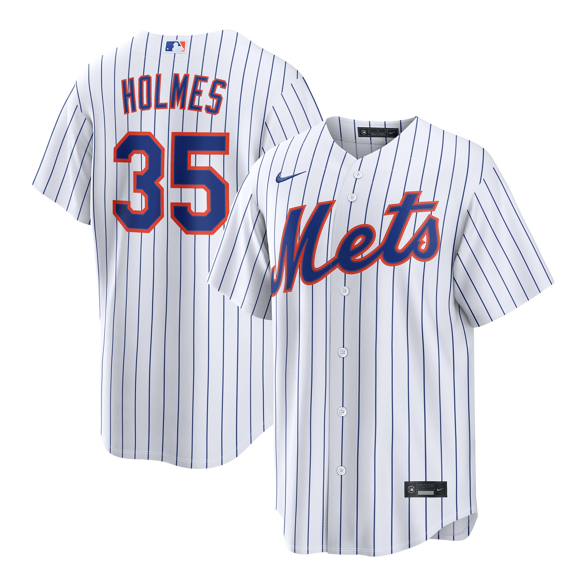 Clay Holmes New York Mets Home Jersey - White