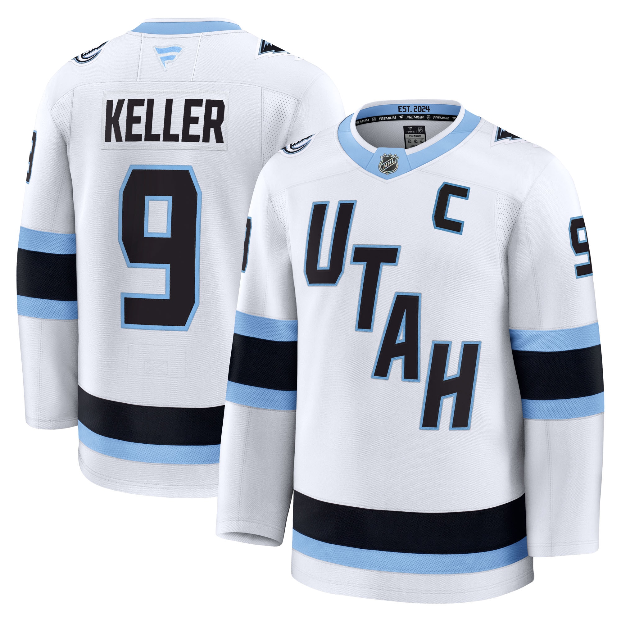 Clayton Keller Utah Mammoth Fanatics Away Premium Player Jersey - White