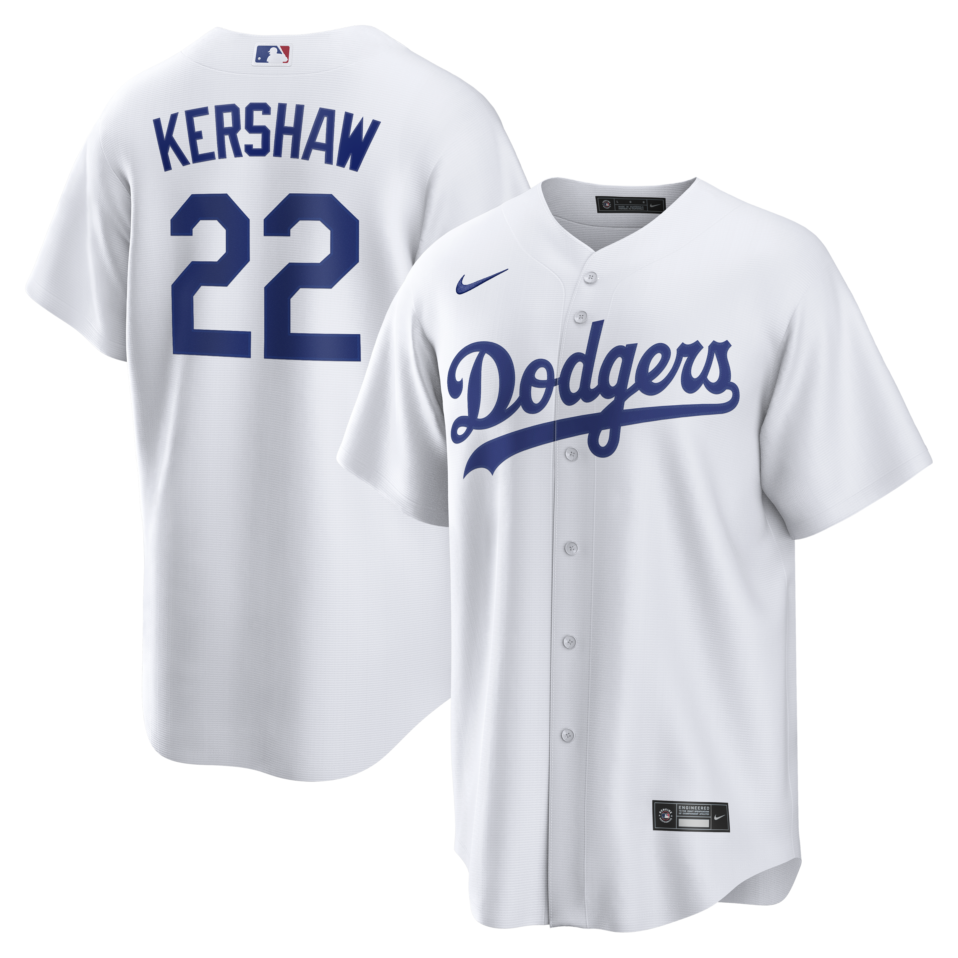 Clayton Kershaw Los Angeles Dodgers Home Jersey - White