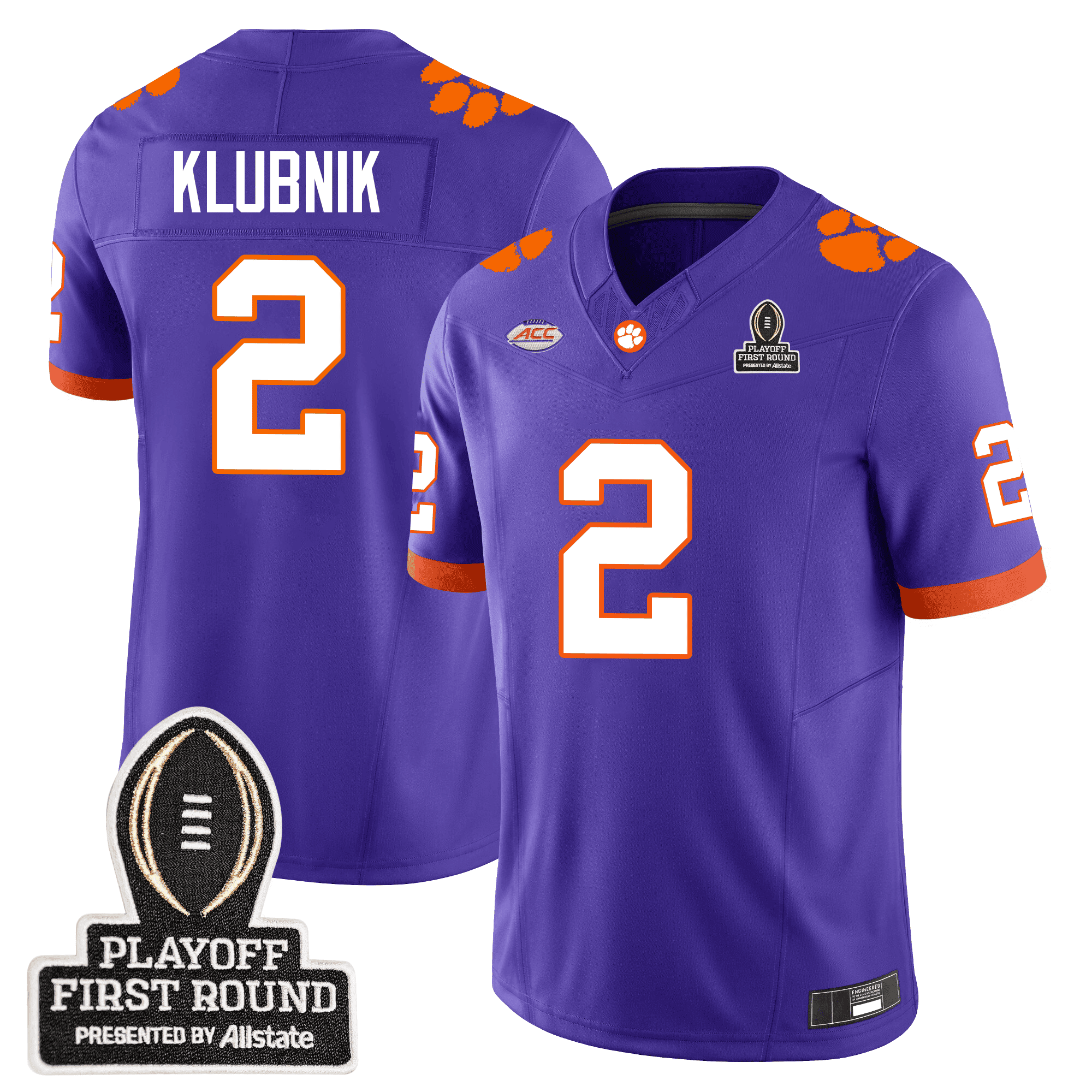 Clemson Klubnik Purple Jersey - Nike Clemson Klubnik #2 Purple Jersey
