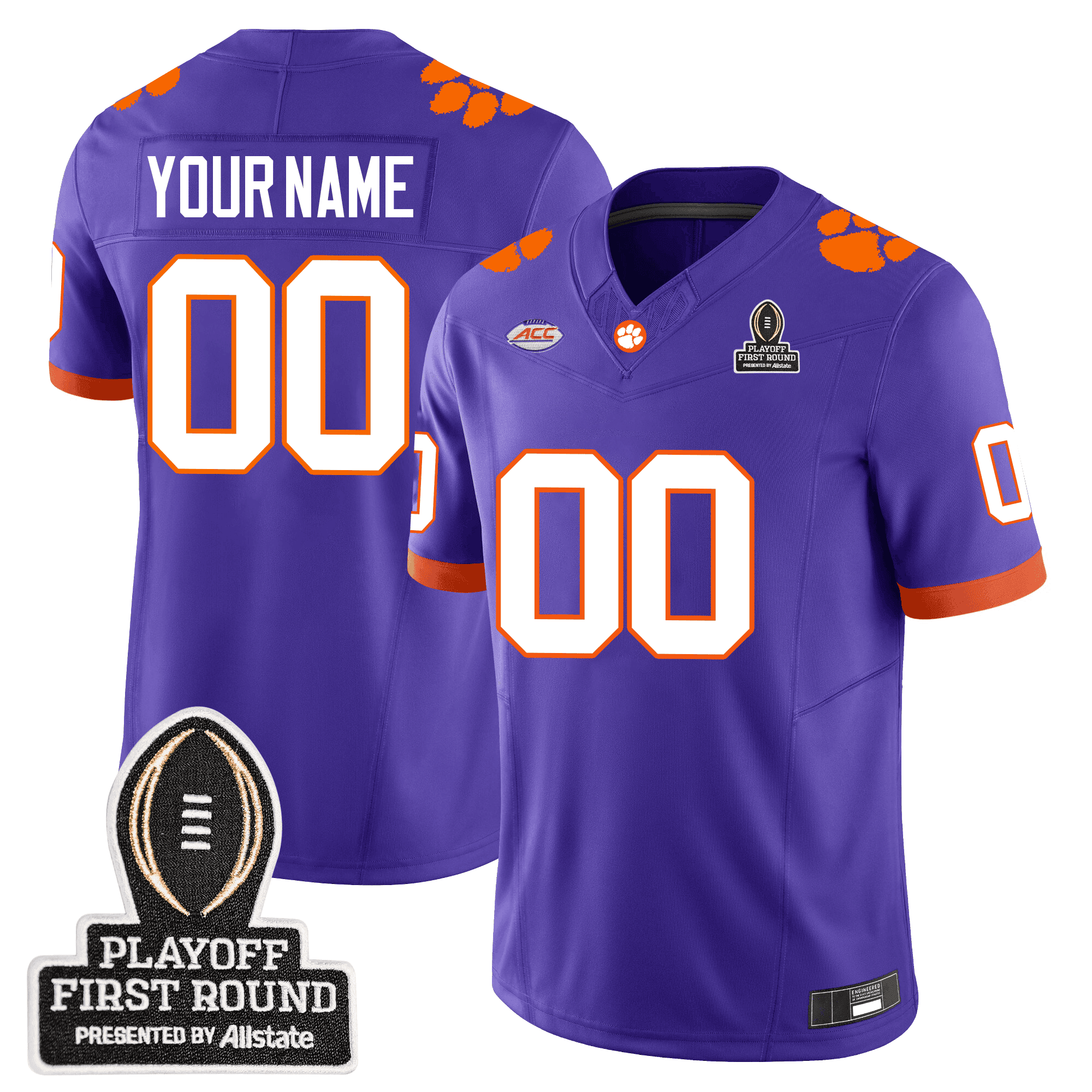 Clemson Tigers Purple Jersey - Nike Clemson Tigers Purple Football