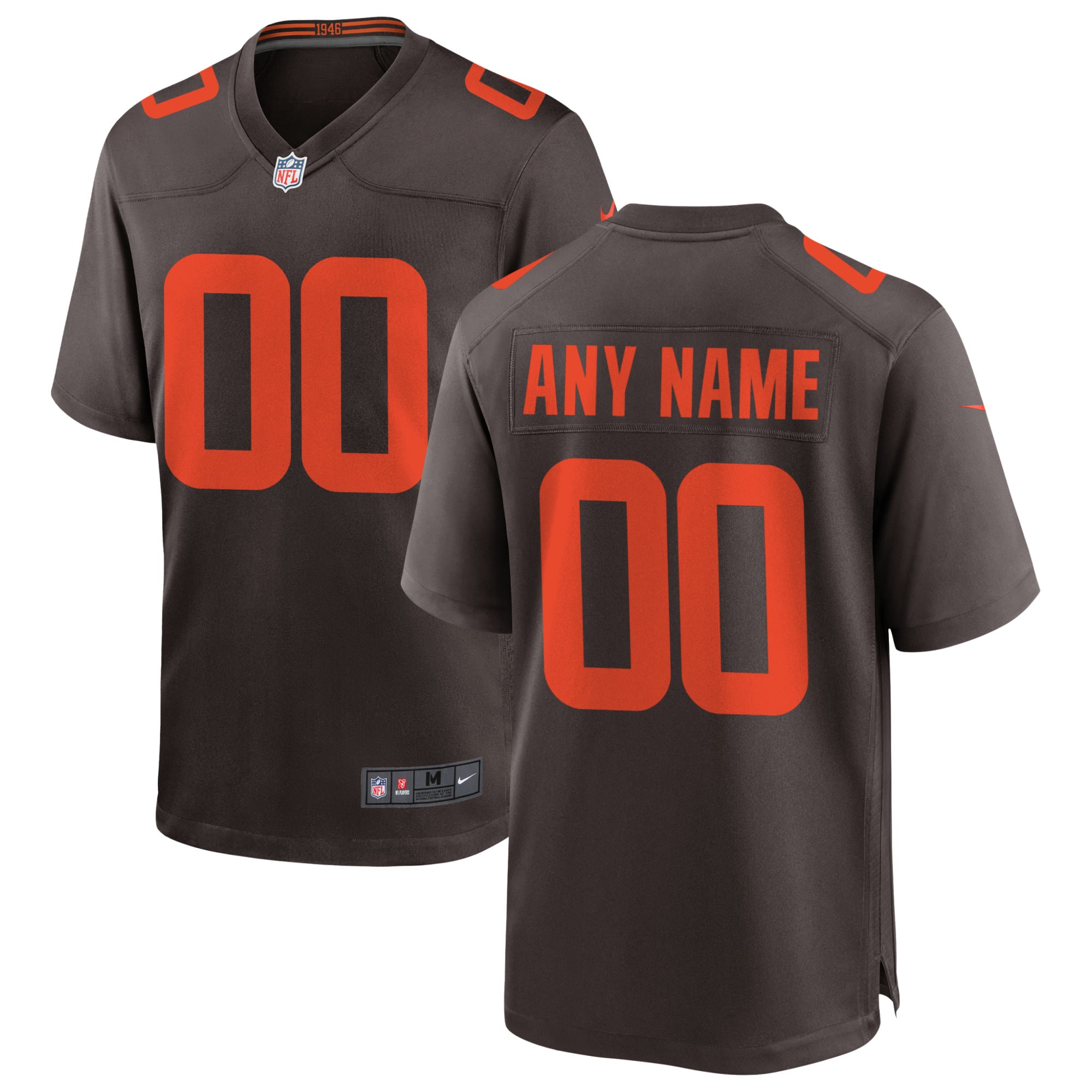 Cleveland Browns Alternate Custom Game Jersey
