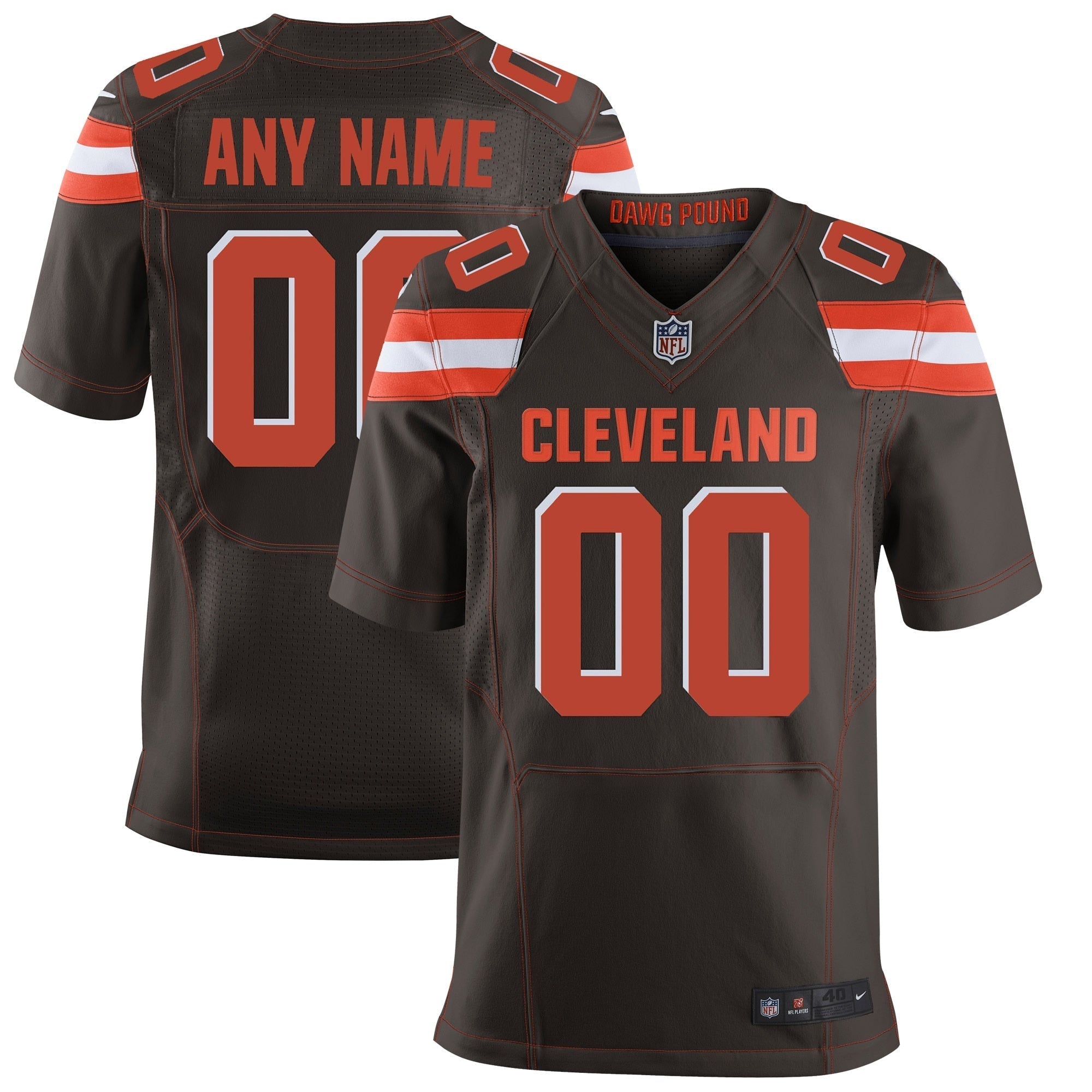 Cleveland Browns Custom Brown Jersey - Nike - Personalized