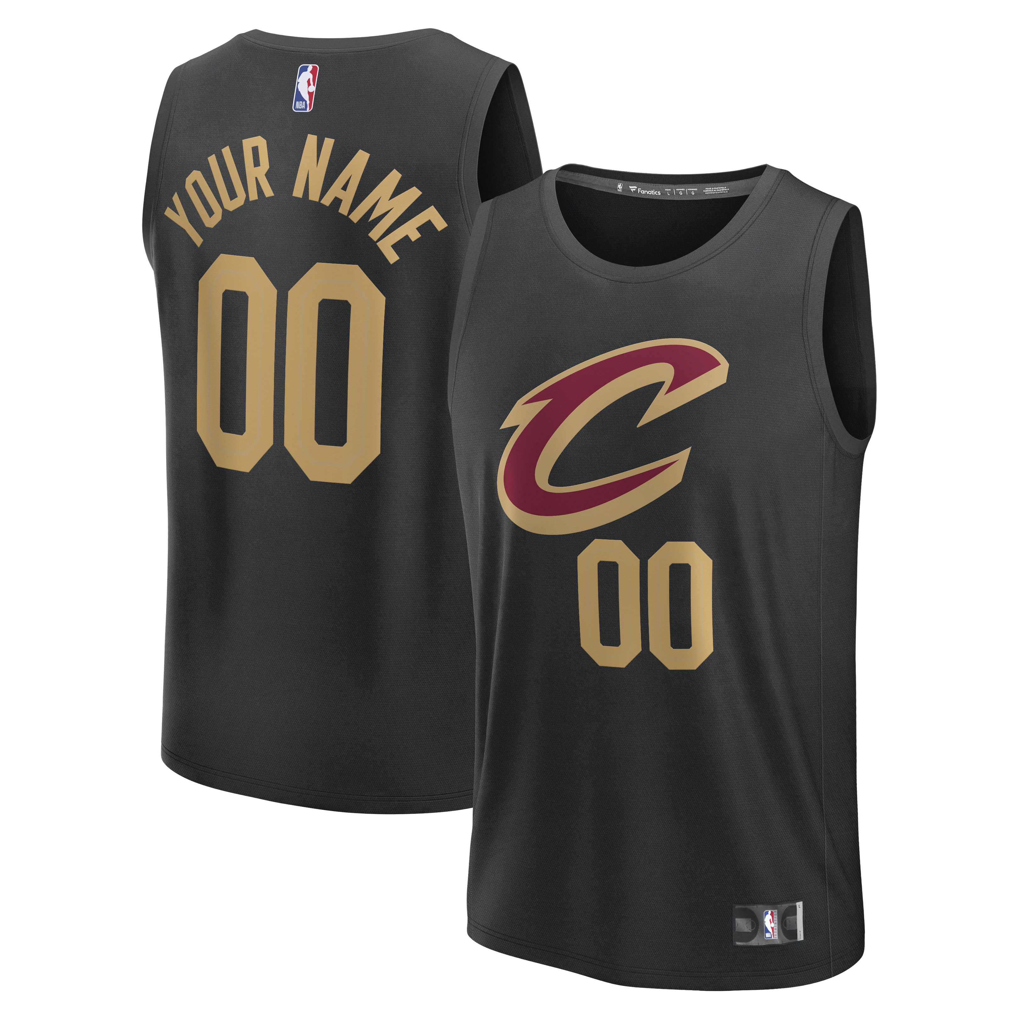 Cleveland Cavaliers Fanatics Youth Fast Break Custom Jersey - Statement Edition
