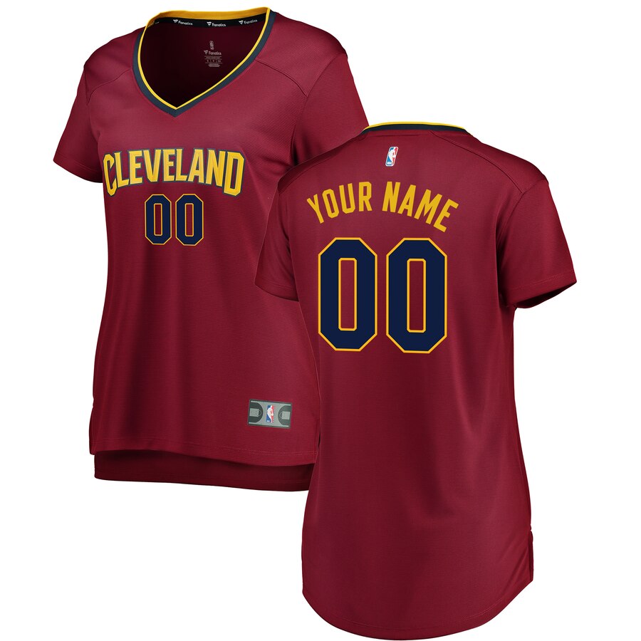 Cleveland Cavs Maroon Jersey - Fanatics - Personalized Edition