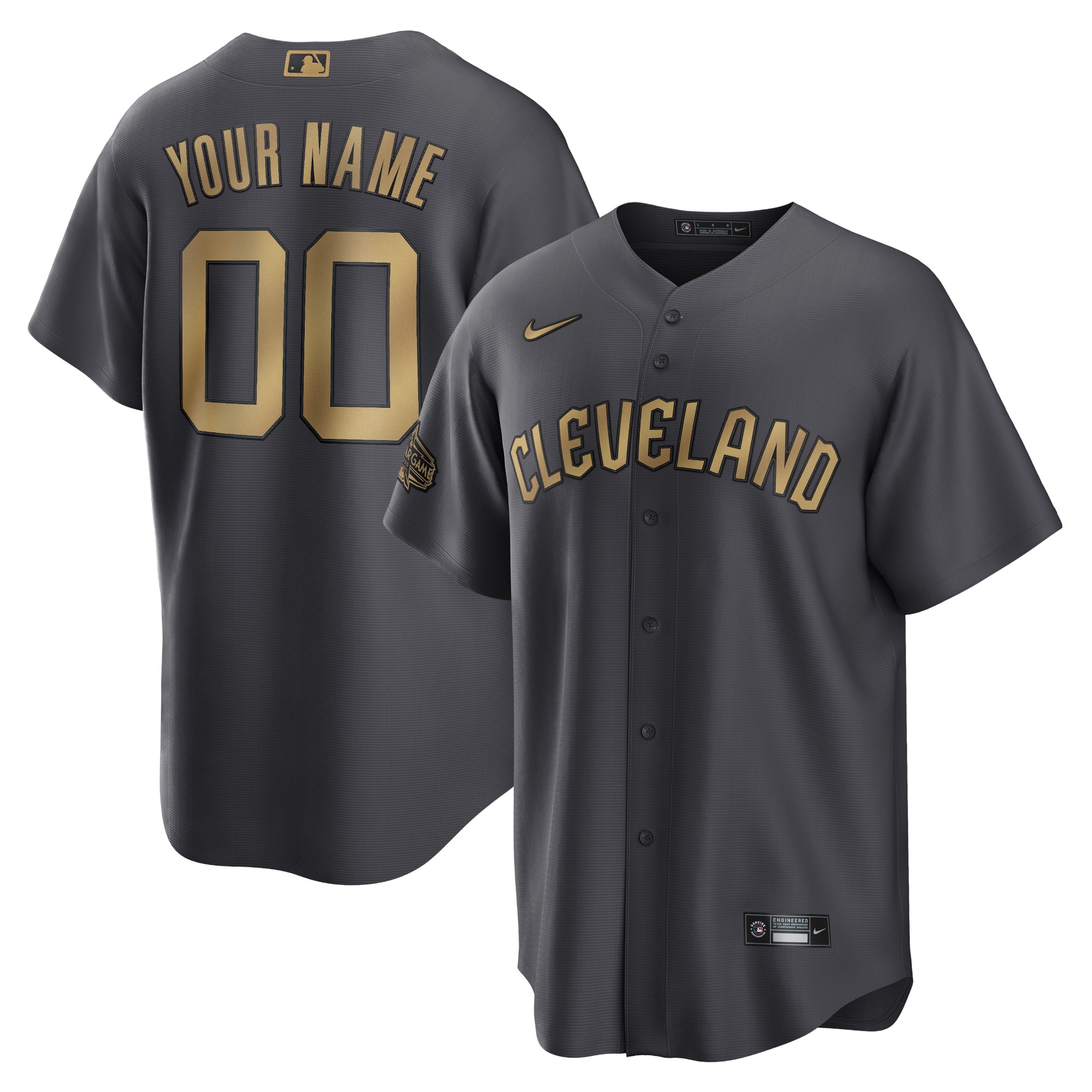 Cleveland Guardians Gold Jersey - Nike Cleveland Guardians Gray Gold