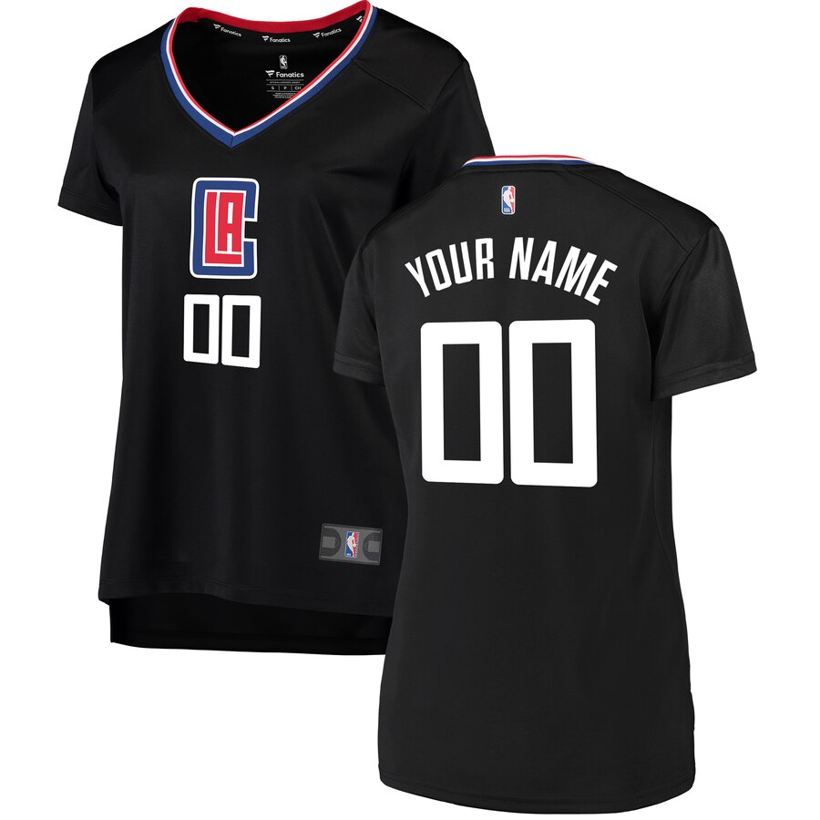 Clippers Women’s Black Custom Jersey - Fanatics - Icon Edition