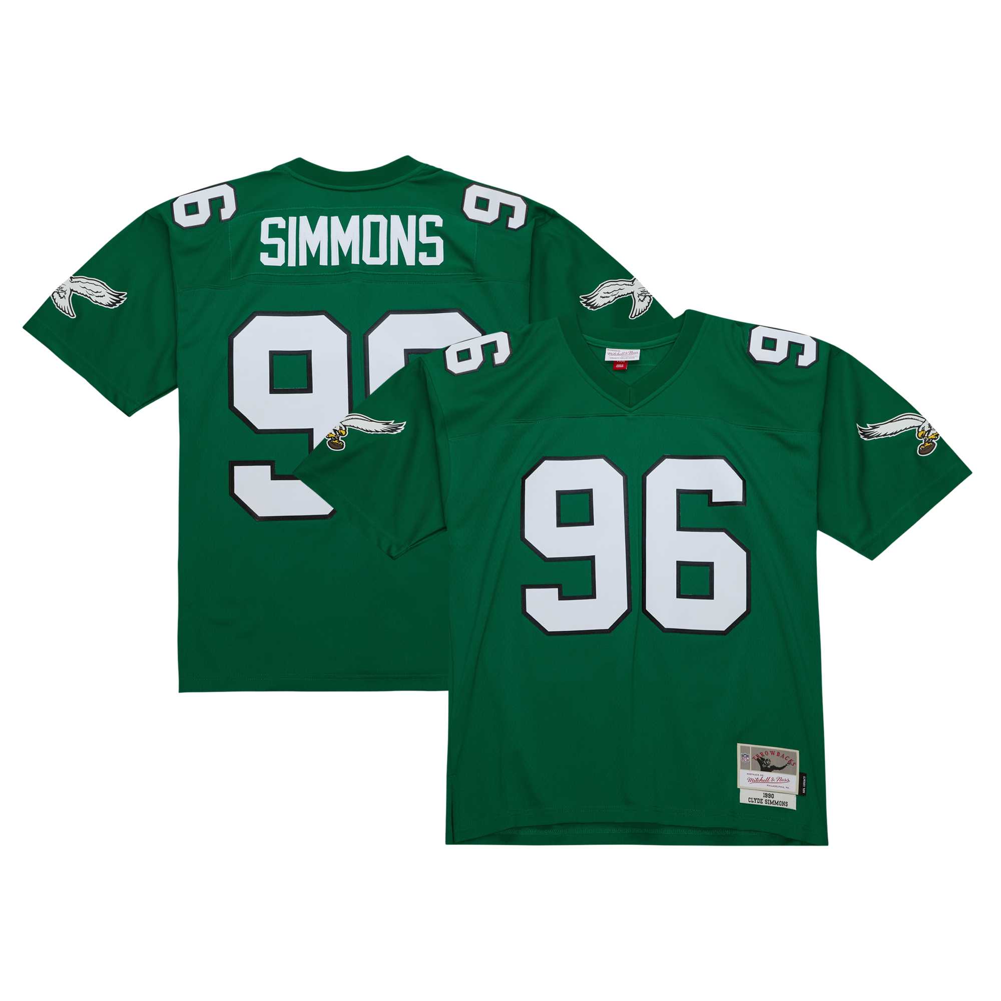 Clyde Simmons Philadelphia Eagles Legacy Jersey - Kelly Green