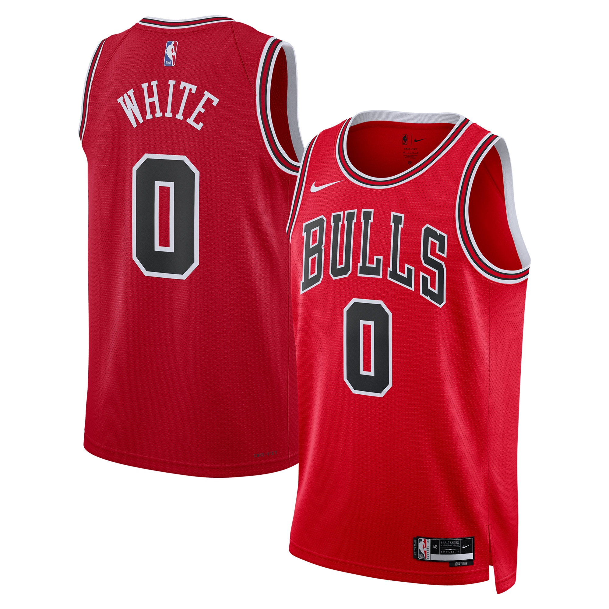Coby White Chicago Bulls Unisex Swingman Jersey - Icon Edition - Red