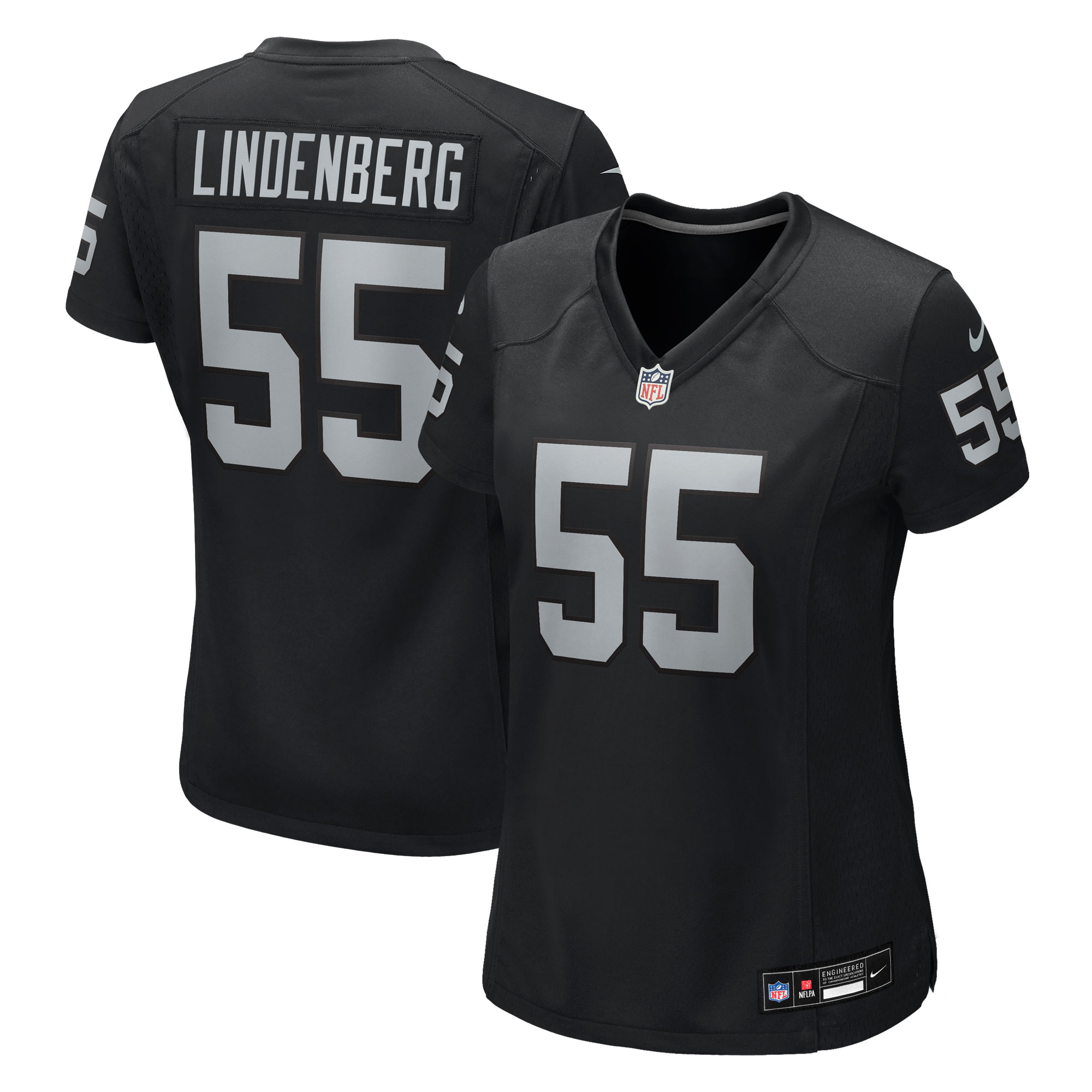 Cody Lindenberg Las Vegas Raiders Women's Team Game Jersey - Black