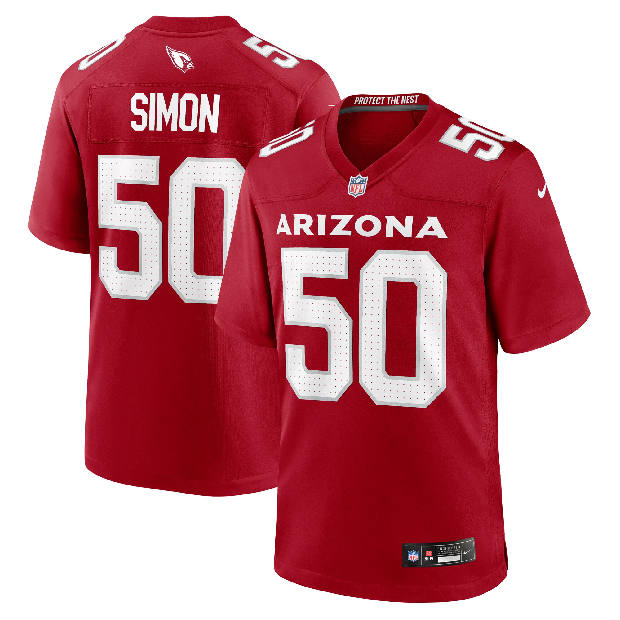 Cody Simon Arizona Cardinals Team Game Jersey - Cardinal