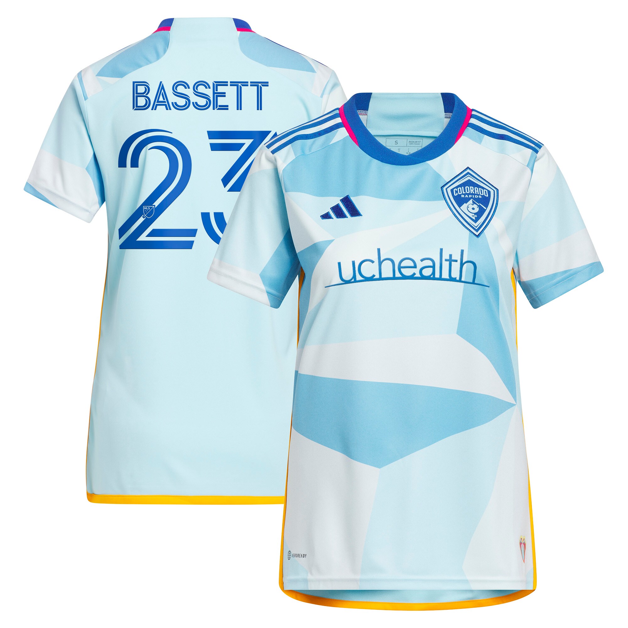 Cole Bassett Colorado Rapids Women's 2023 New Day Kit Jersey - Light Blue