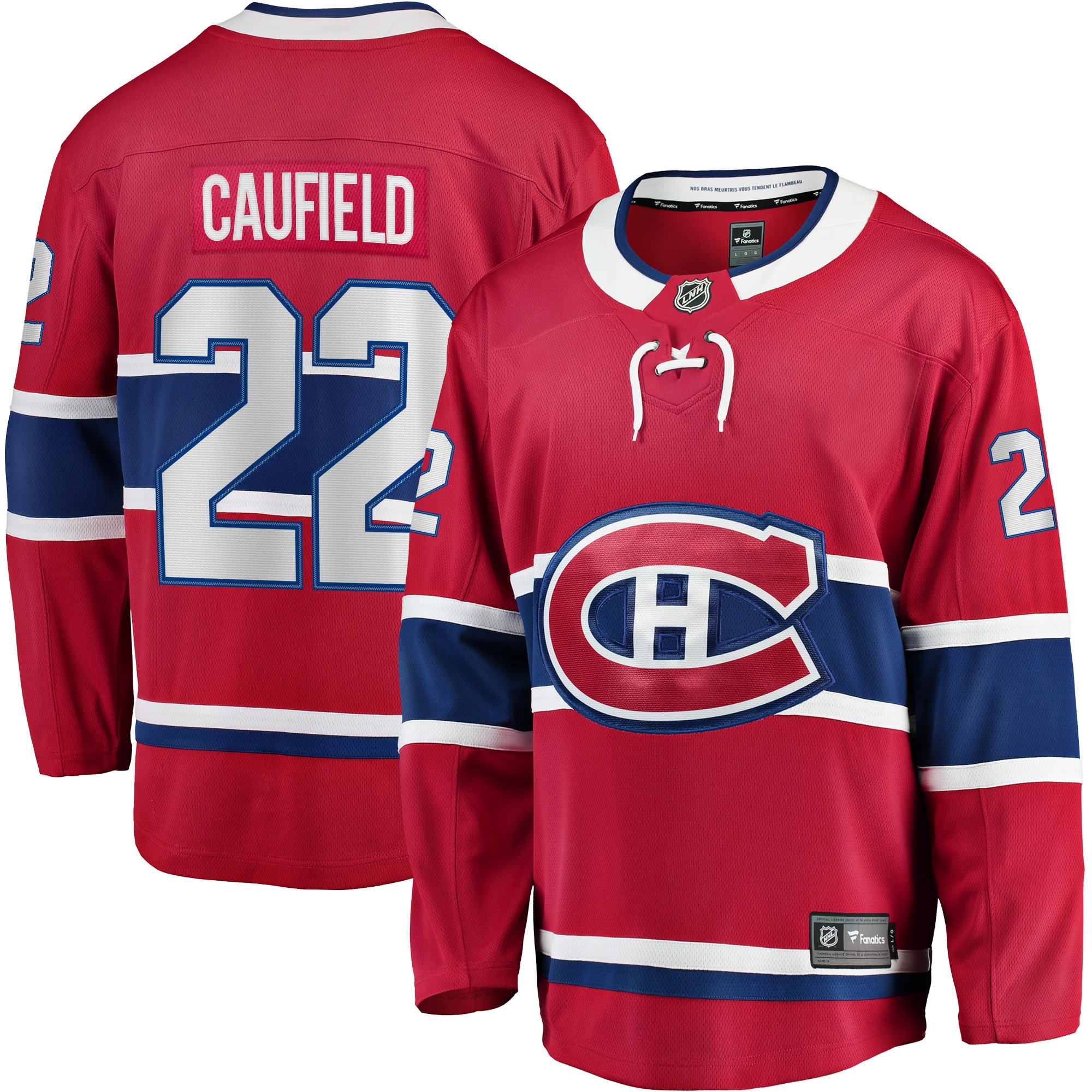 Cole Caufield Montreal Canadiens Fanatics Home Breakaway Jersey - Red