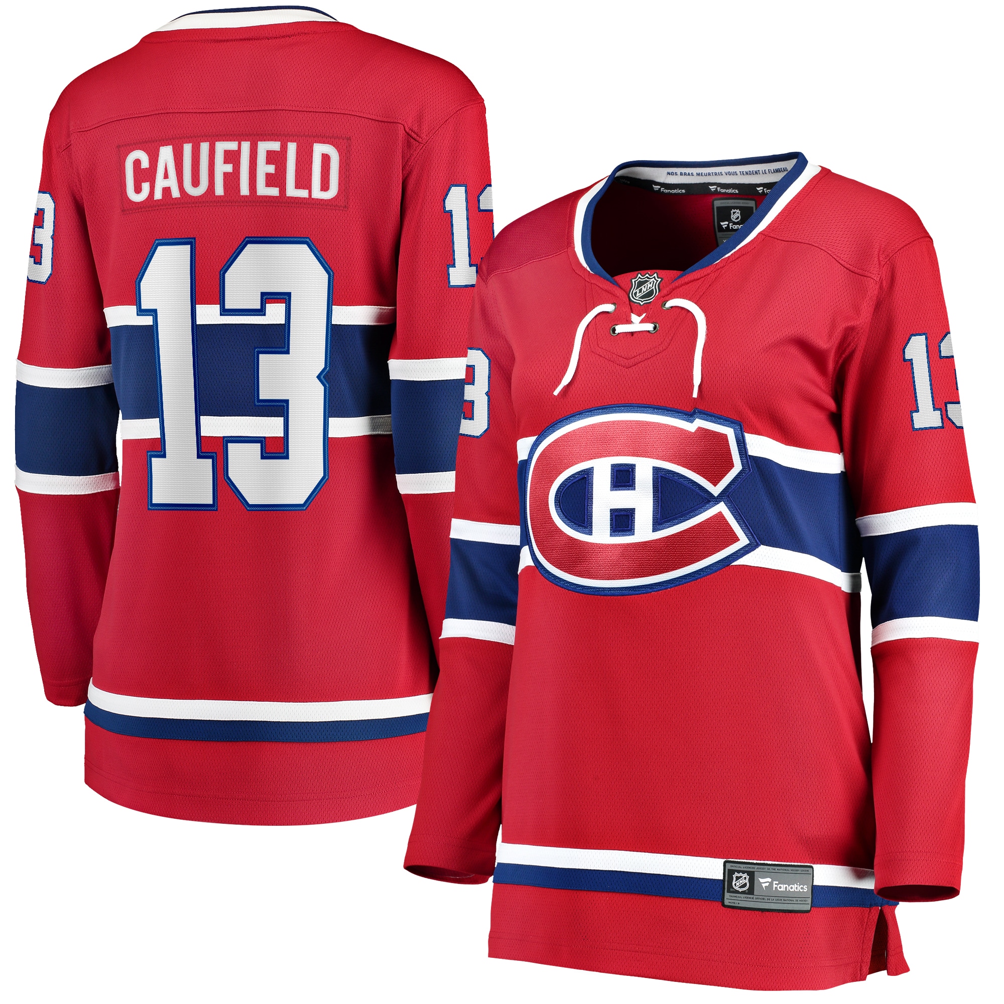 Cole Caufield Montreal Canadiens Fanatics Women's Home Premier Breakaway Player Jersey Breakaway Jersey - Red
