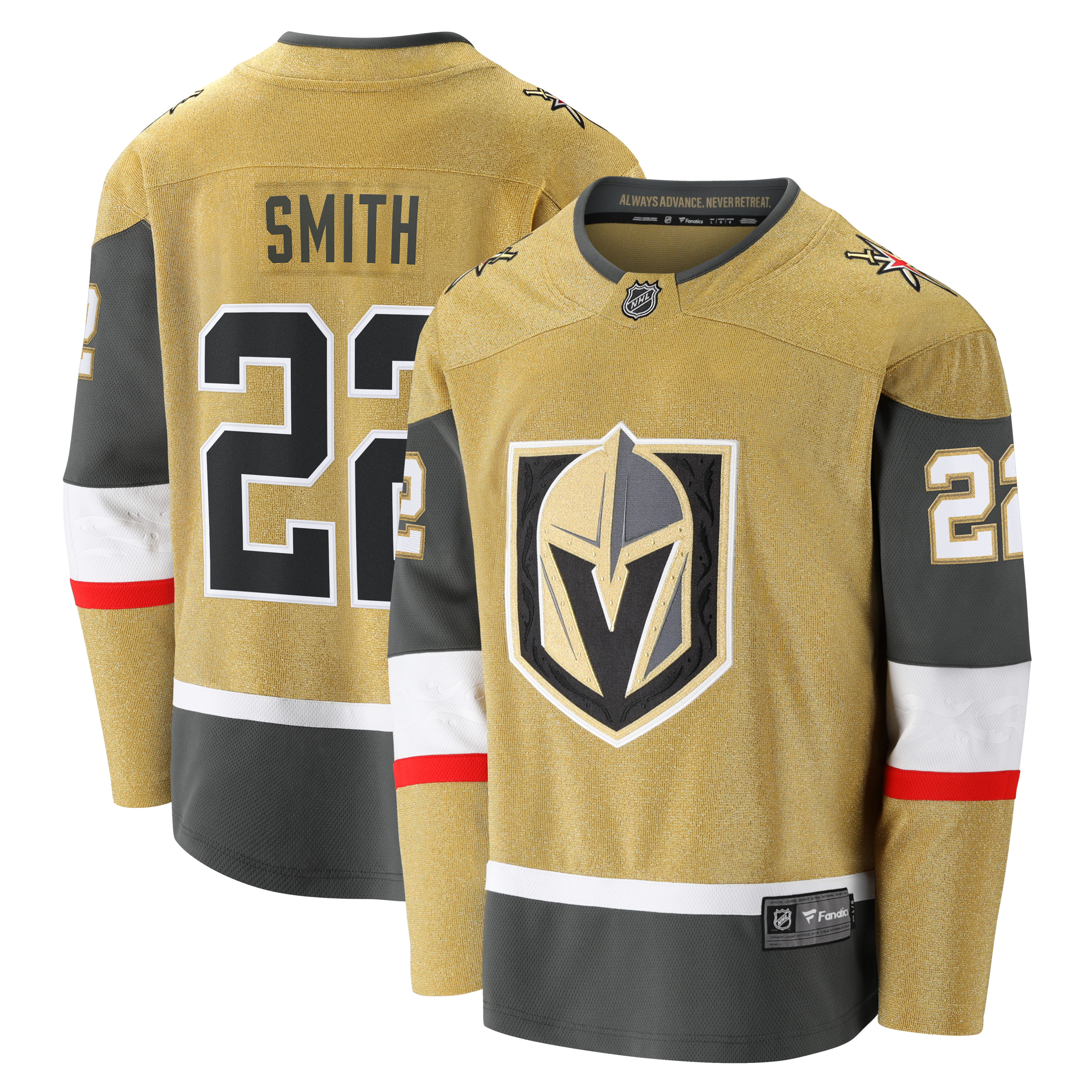 Cole Smith Vegas Golden Knights Fanatics Home Breakaway Jersey - Gold