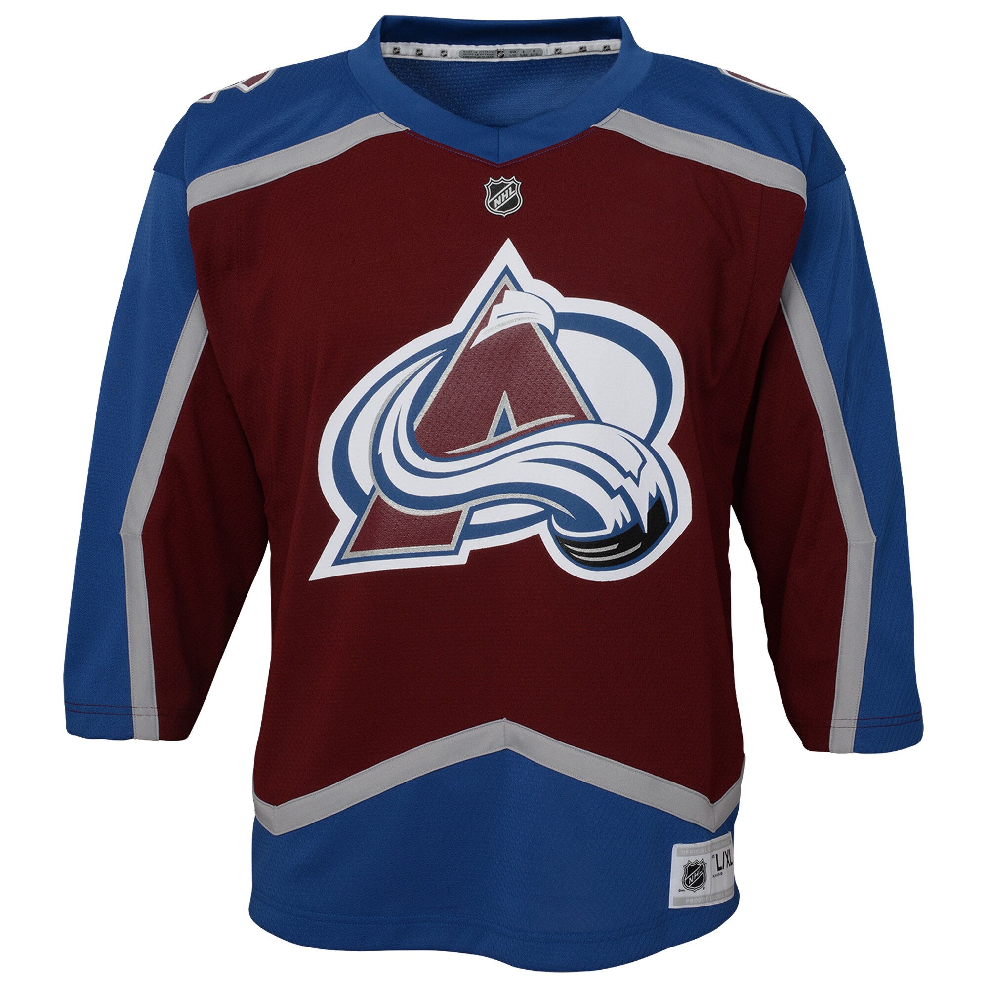 Alternative view of Colorado Avalanche Burgundy Jersey - Customizable NHL Gear