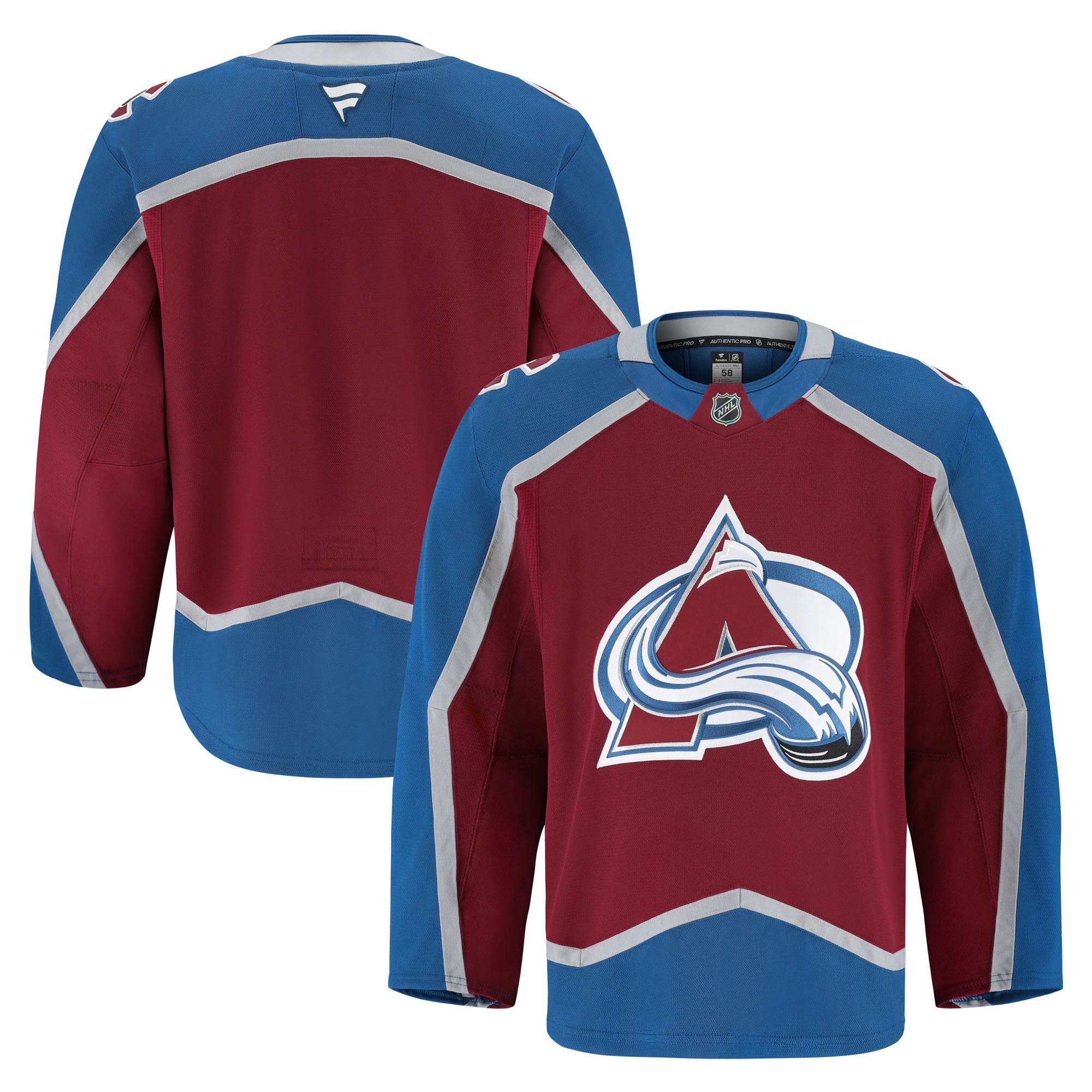 Colorado Avalanche Fanatics Home Pro Jersey - Burgundy
