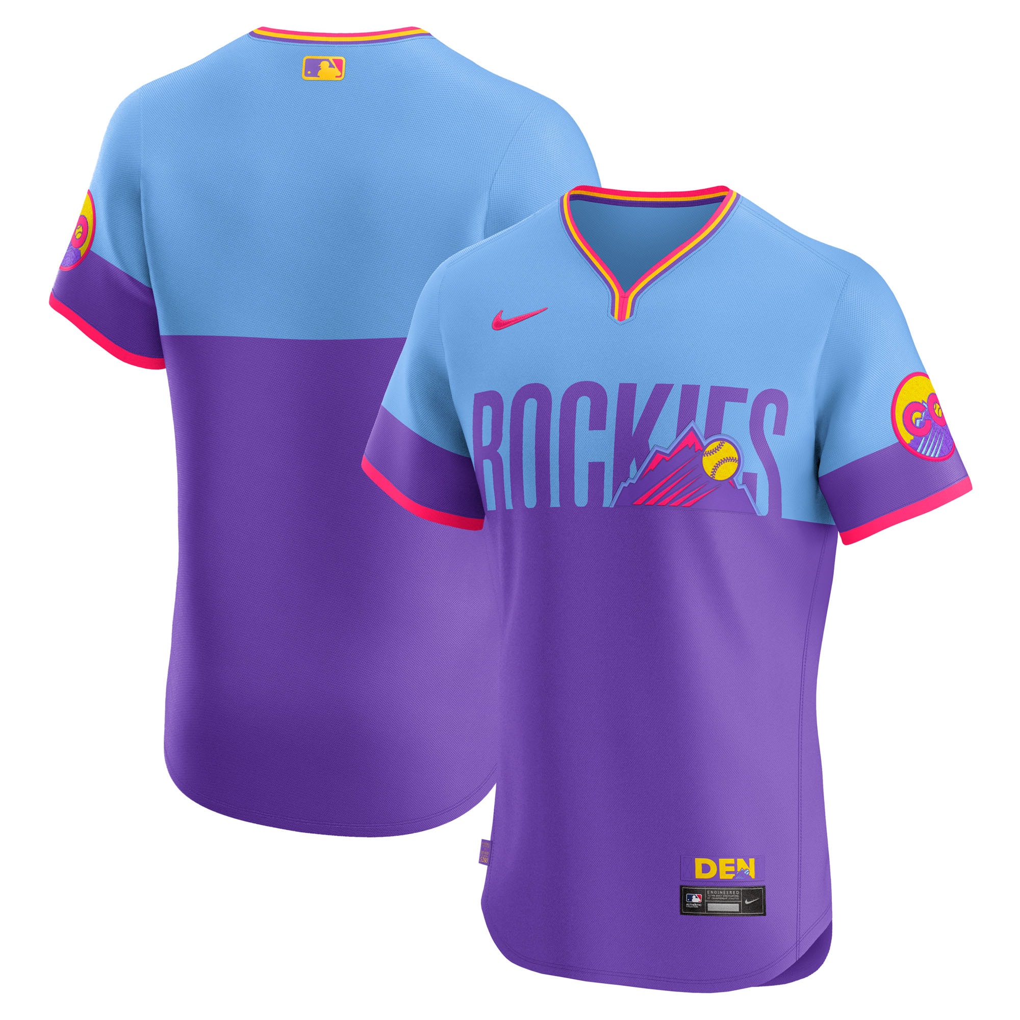 Colorado Rockies 2025 City Connect Elite Jersey - Purple