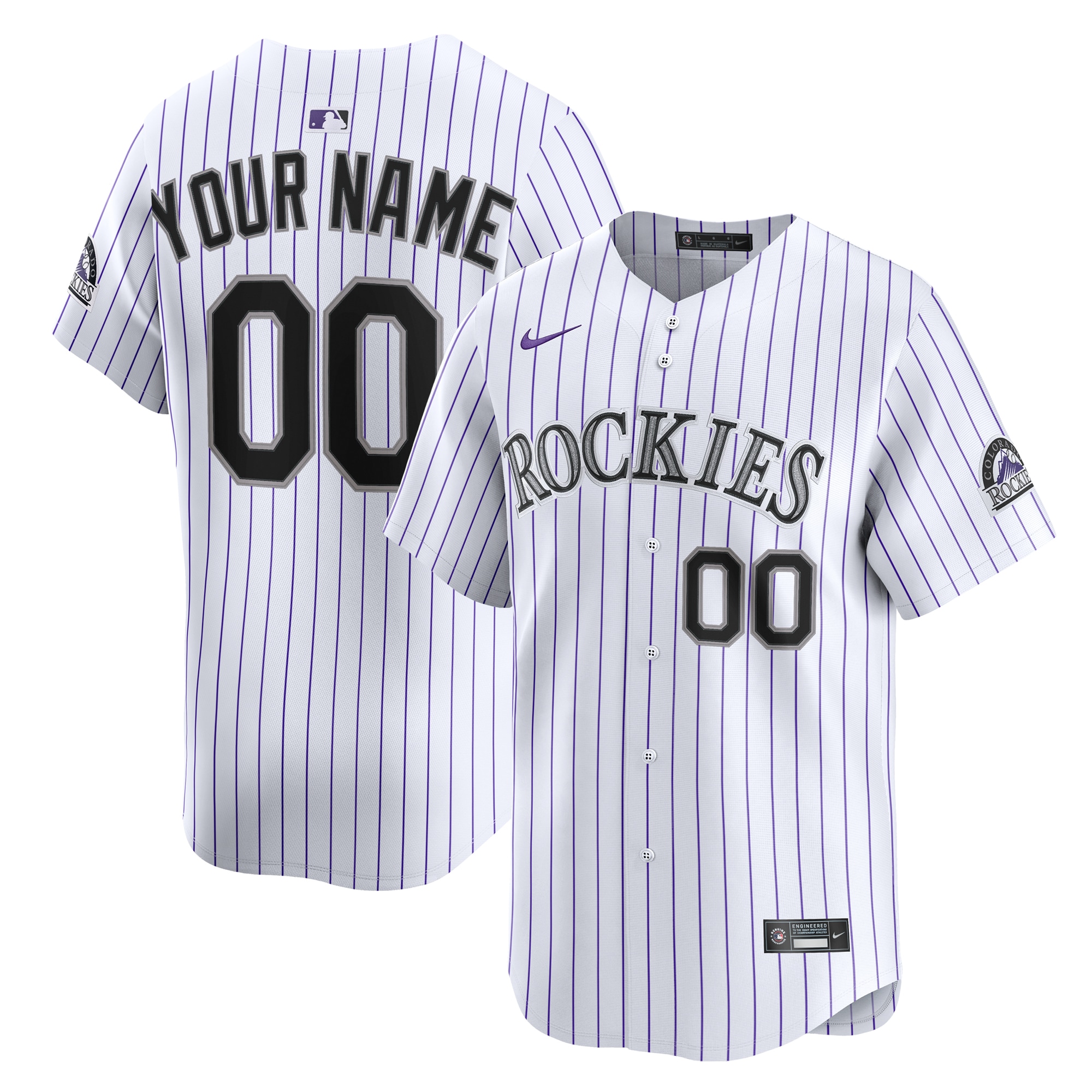 Colorado Rockies Home Limited Custom Jersey