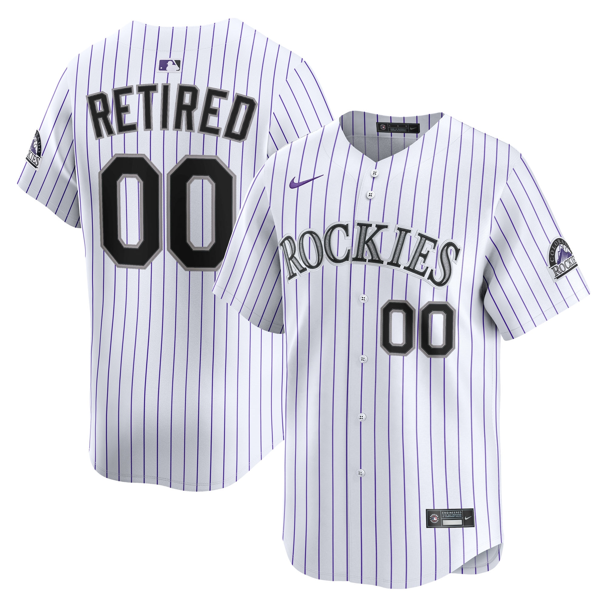 Colorado Rockies Home Limited Pick-A-Player Retired Roster Jersey - White
