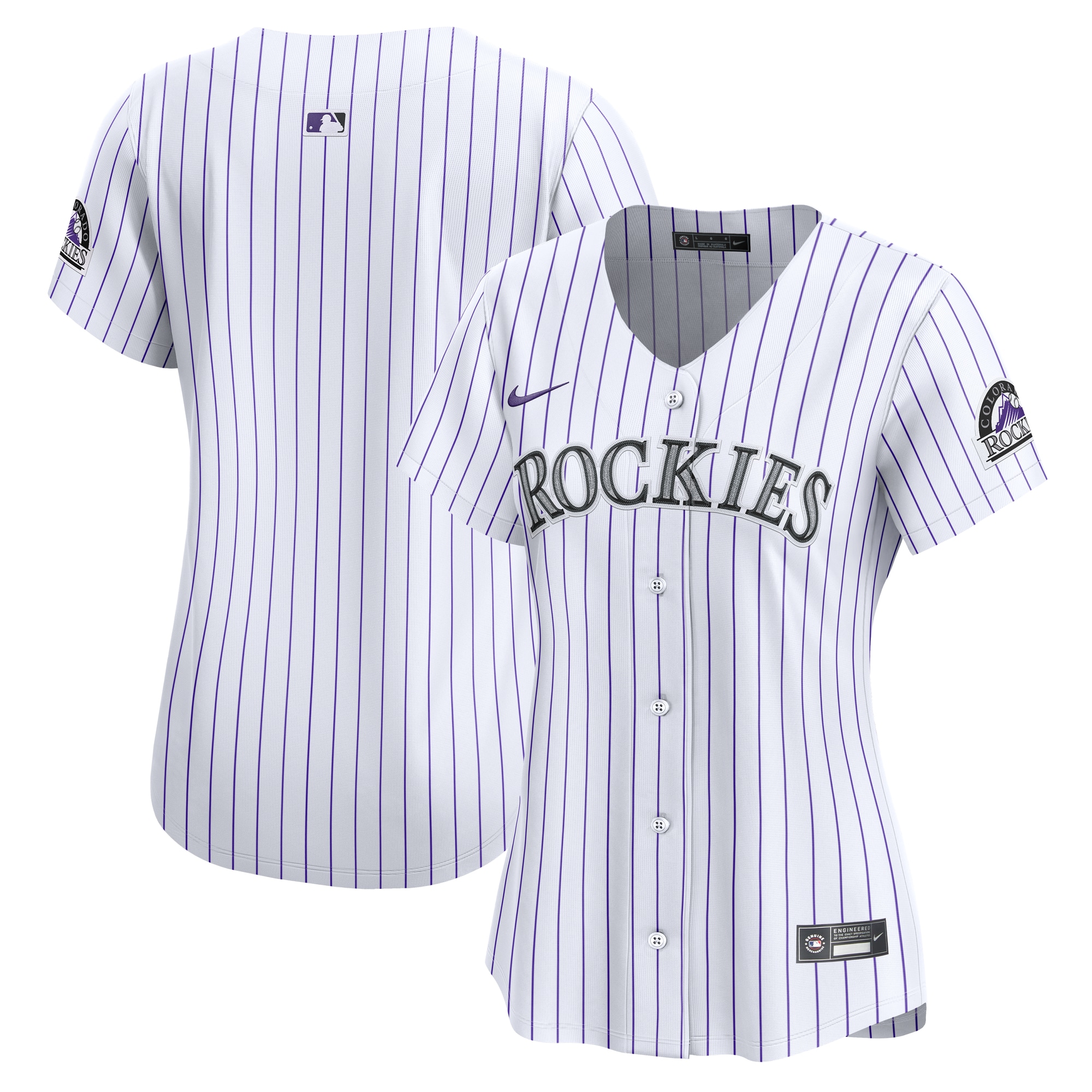 Colorado Rockies Women's Home Limited Jersey - White