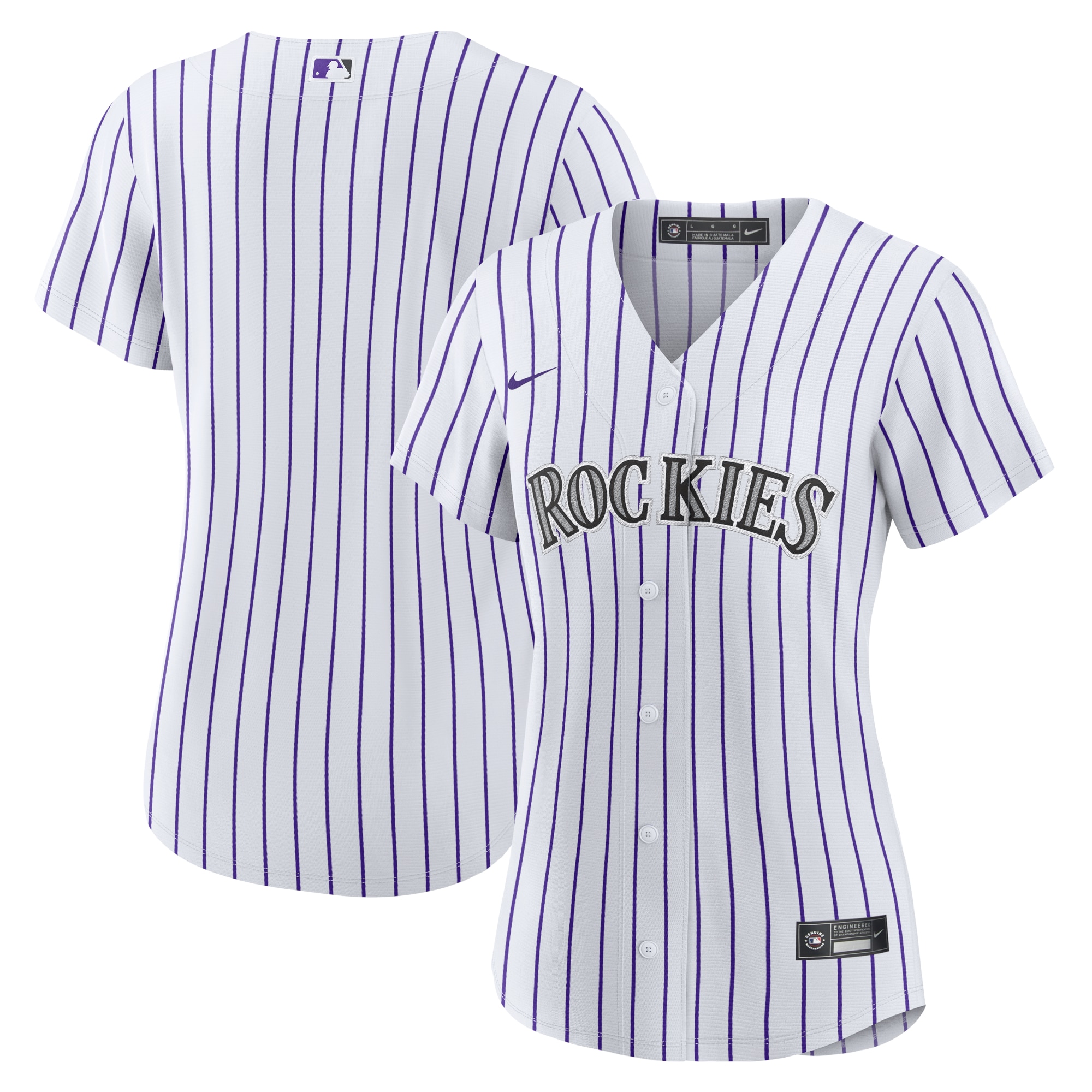 Colorado Rockies Women's Home Team Jersey - White