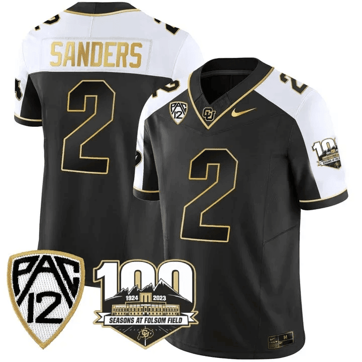 Colorado Sanders #2 Jersey - Nike Colorado Sanders #2 Black Jersey
