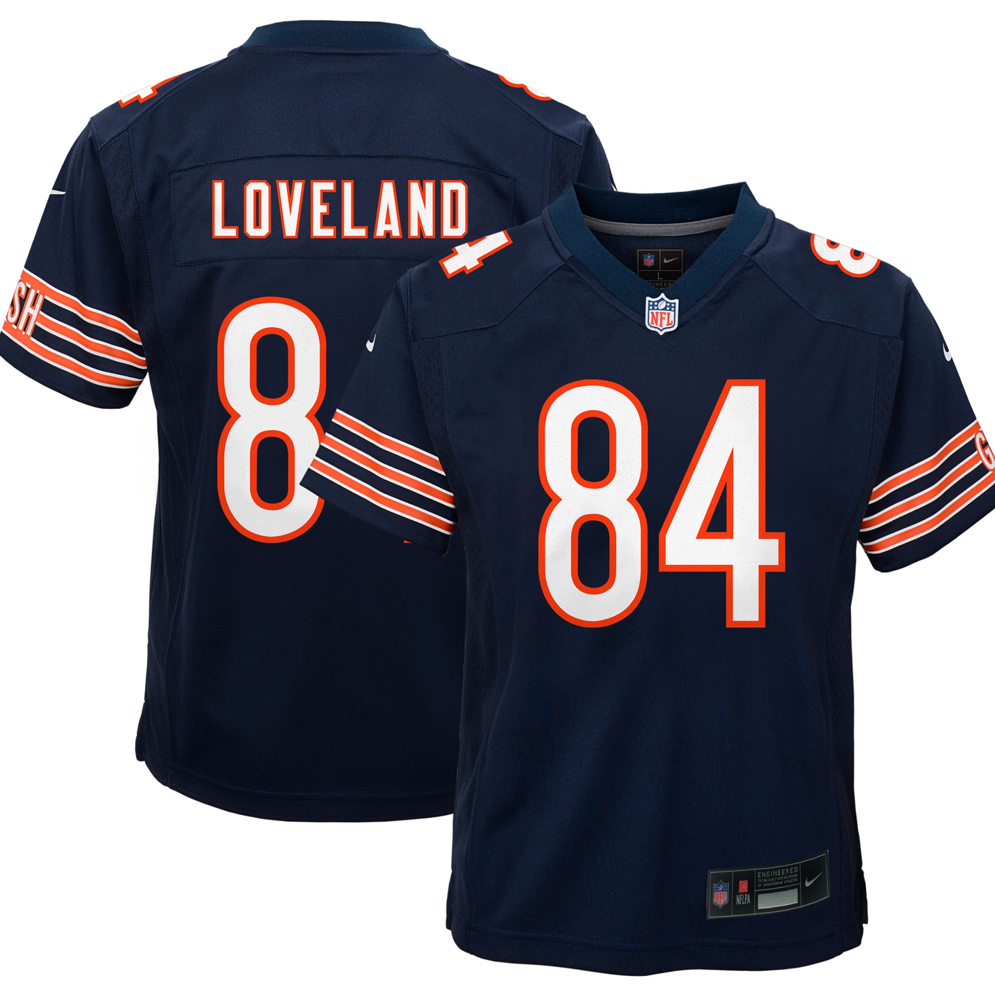 Colston Loveland Chicago Bears Youth Game Jersey - Navy