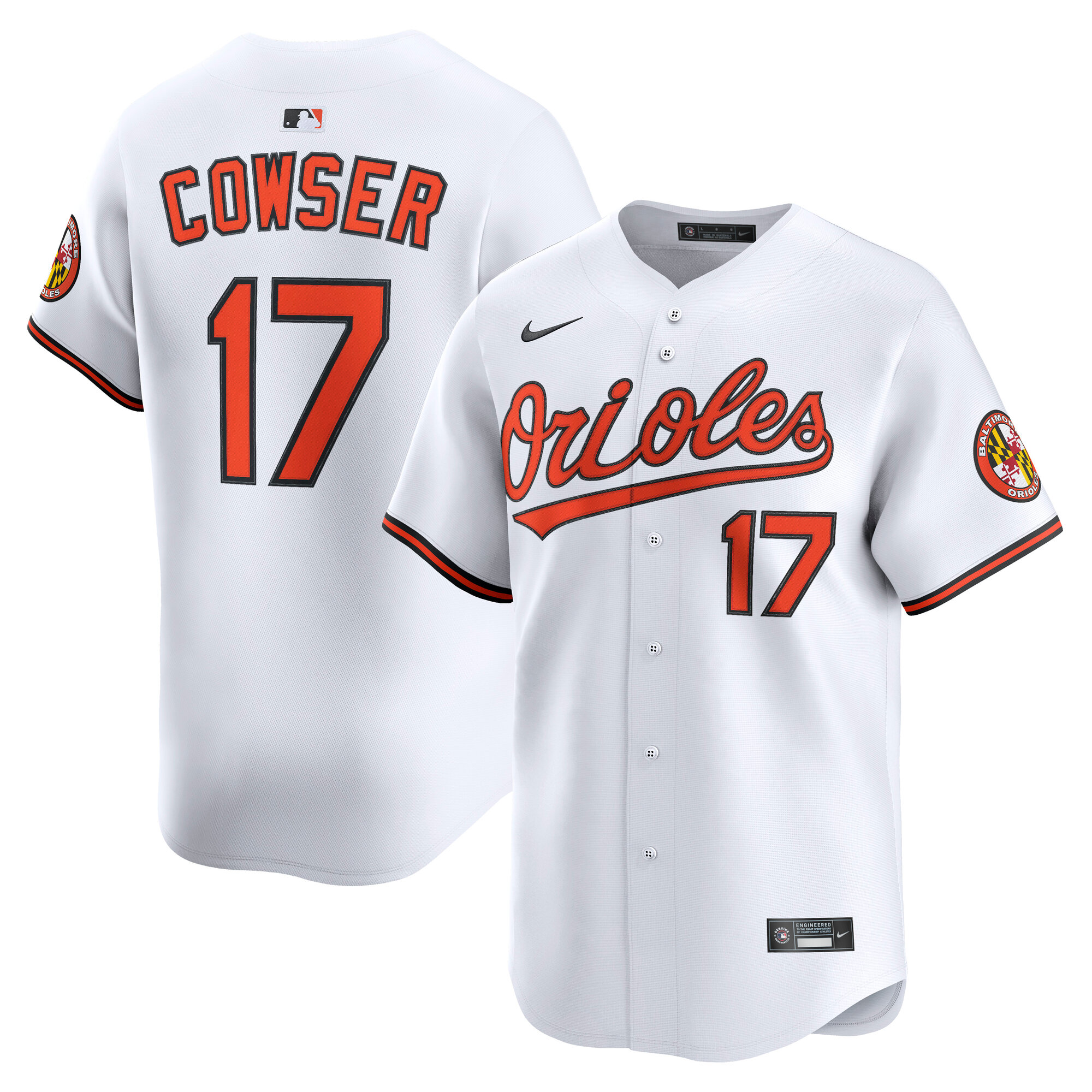 Colton Cowser Baltimore Orioles Home Limited Player Jersey - White