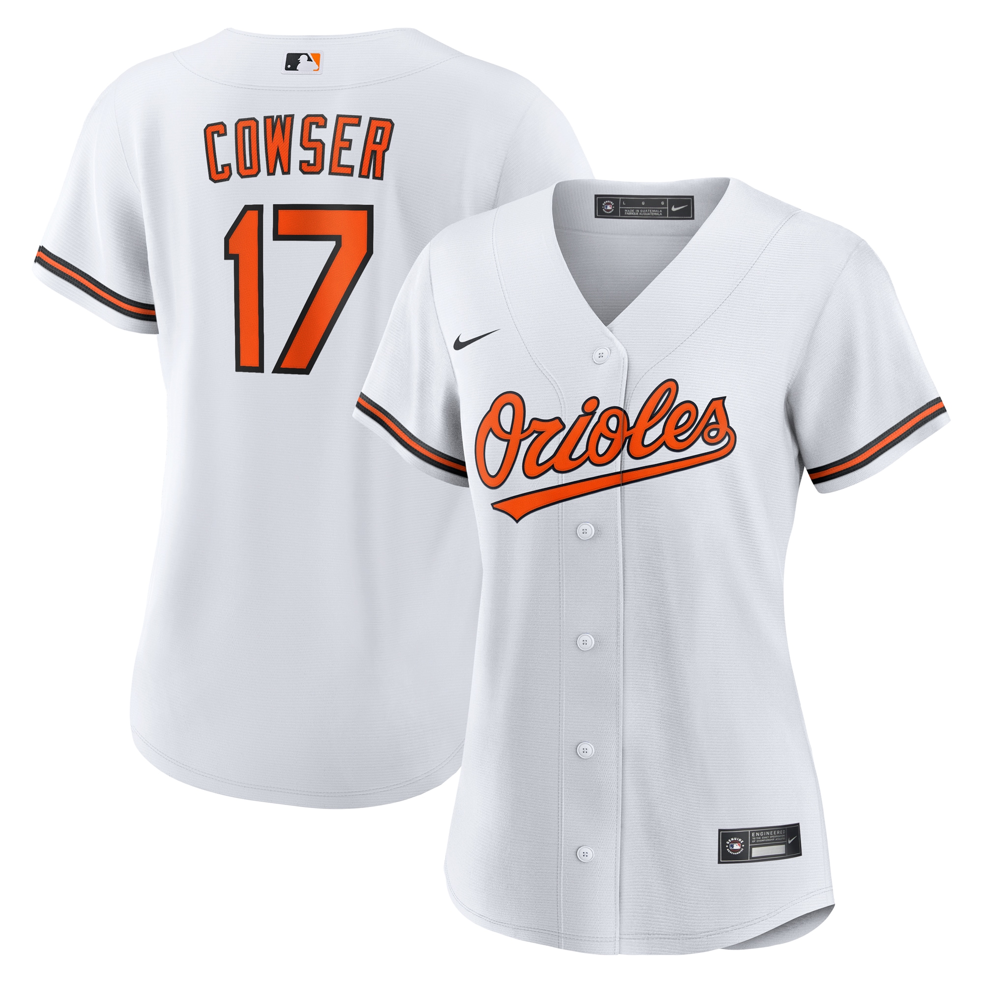 Colton Cowser Baltimore Orioles Women's Home Jersey - White