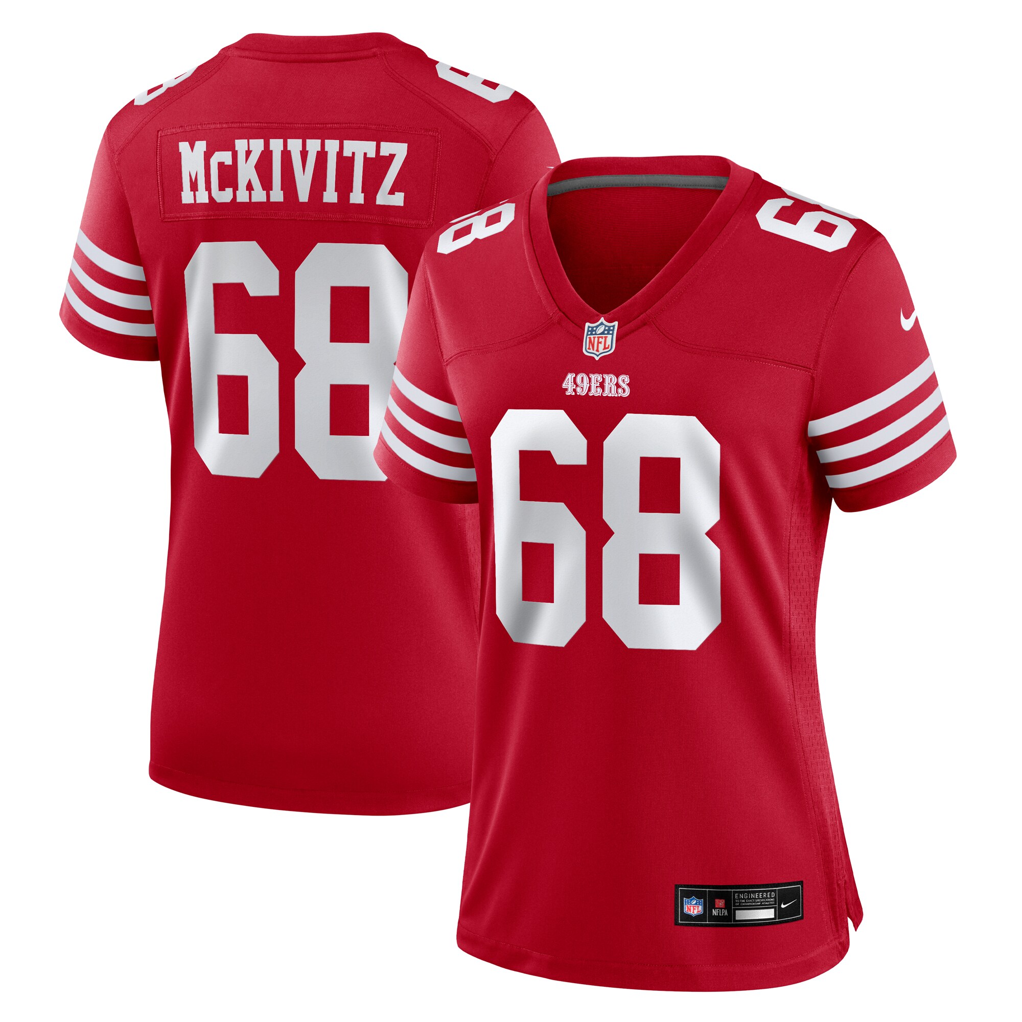 Colton McKivitz San Francisco 49ers Women's Team Game Jersey - Scarlet