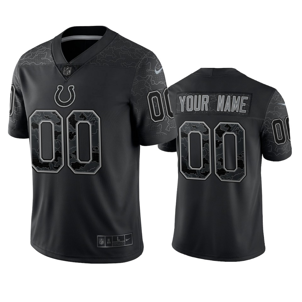 Colts Black Camo Custom Jersey - Nike - NFL Apparel