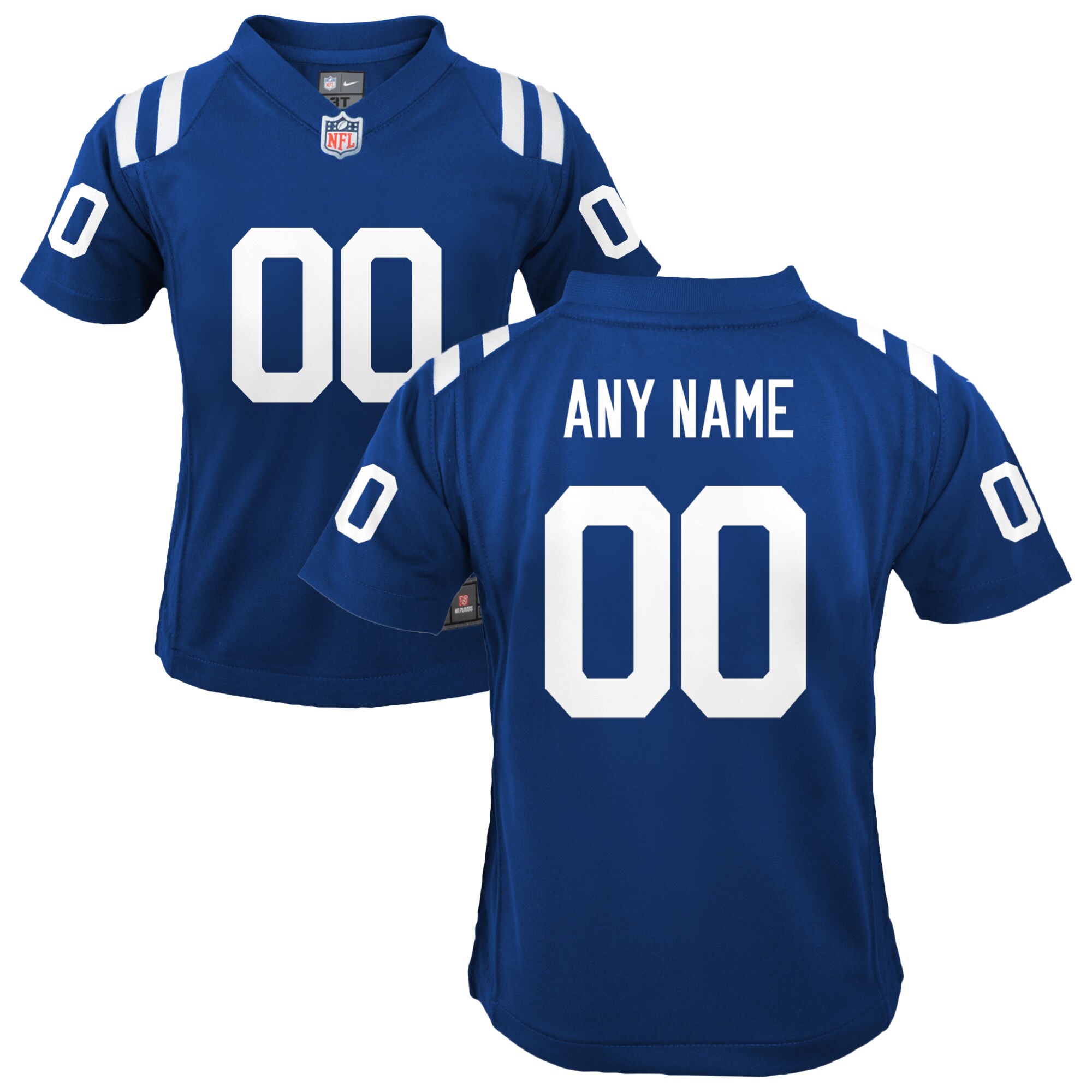 Alternative view of Colts Blue Youth Jersey - Nike Colts Blue Youth Custom Jersey