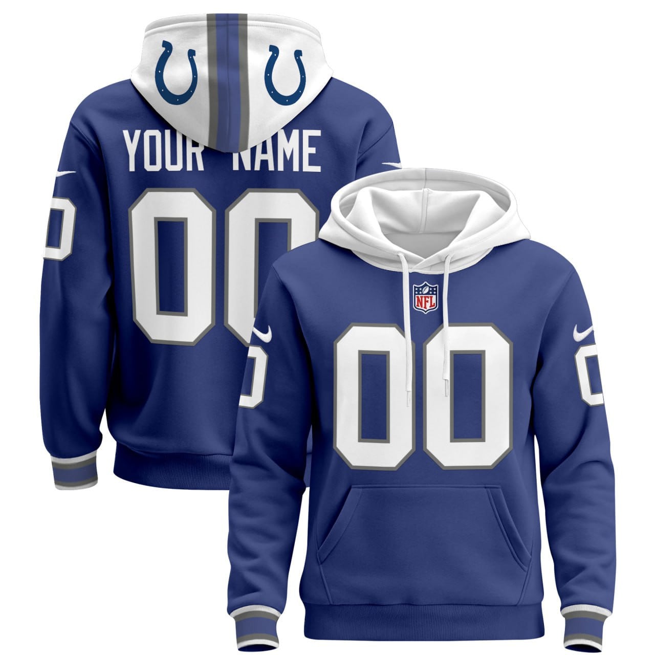Colts Custom Hoodie - Indianapolis - Personalized NFL Jersey