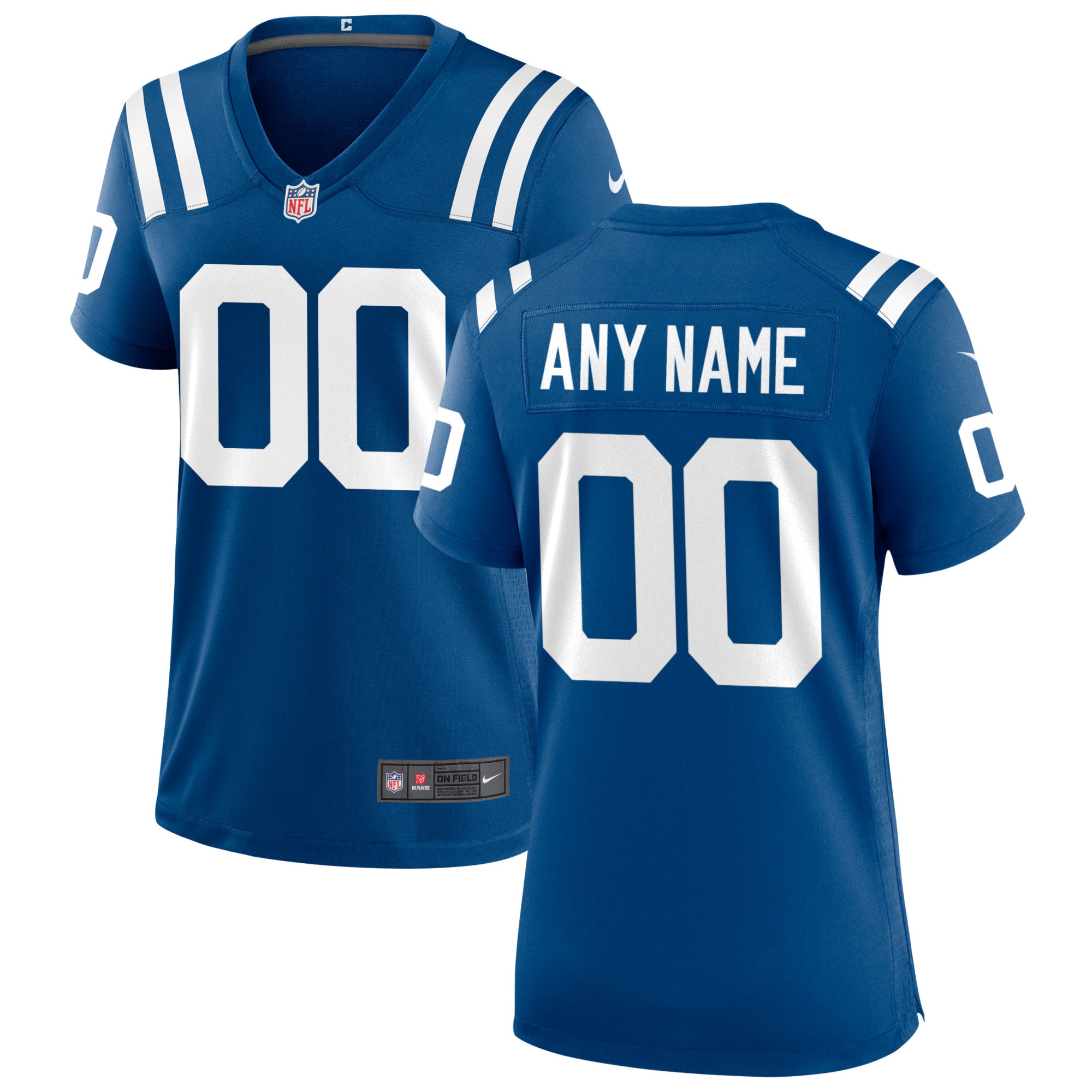 Colts Royal Blue Custom Jersey nike - Nike Colts Royal Blue Custom