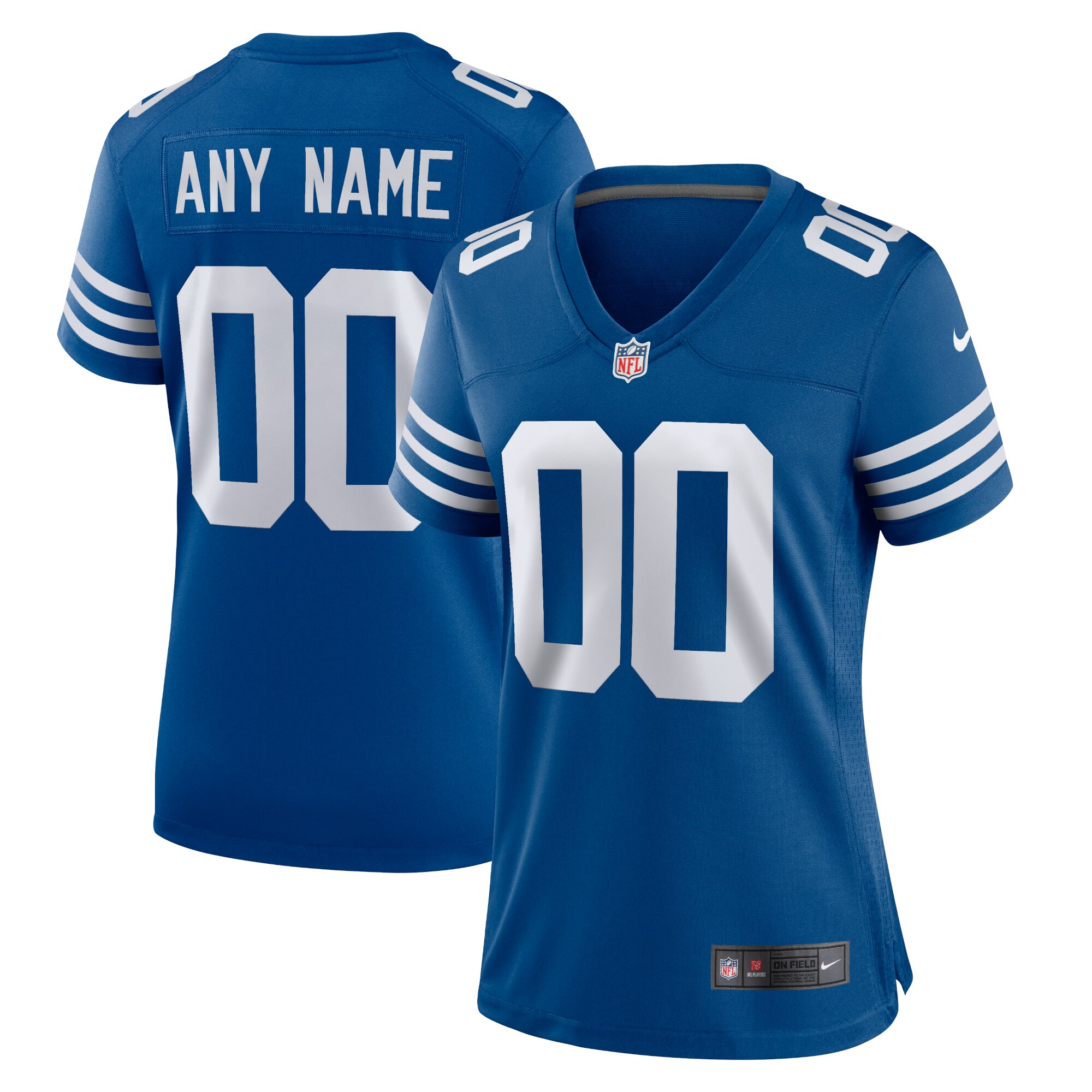 Colts Royal Blue Women’s Jersey - Nike Colts Royal Blue Women’s Custom