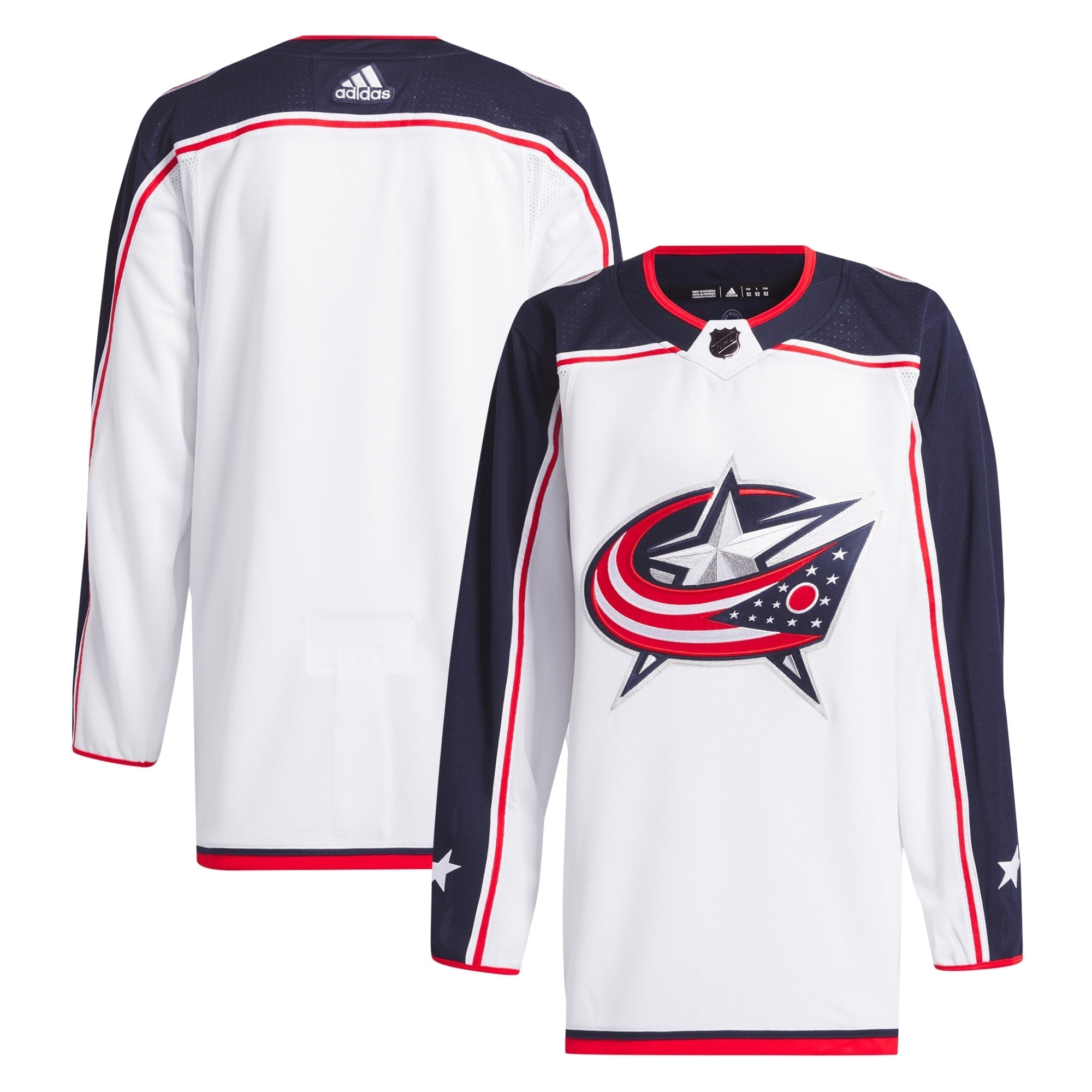 Columbus Blue Jackets Home Jersey - Adidas - White