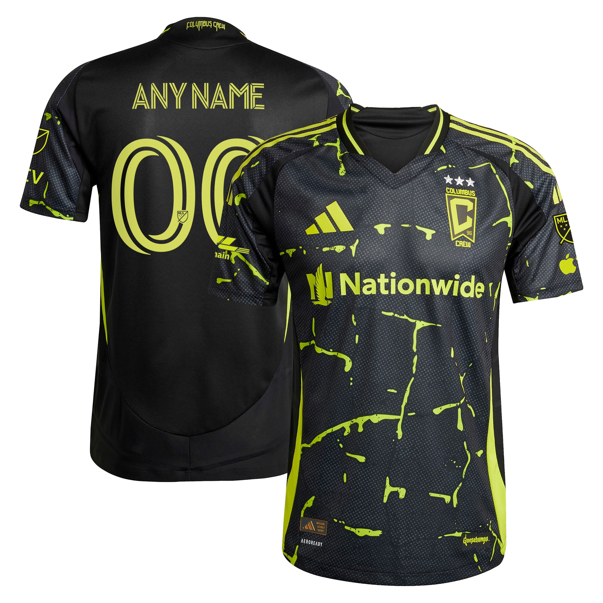 Columbus Crew 2025 The Goosebumps Kit Custom Jersey - Black