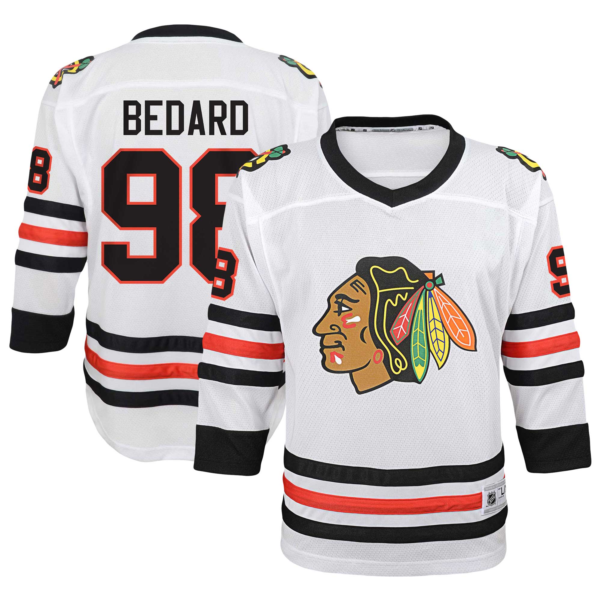 Connor Bedard Chicago Blackhawks Youth Away Player Jersey