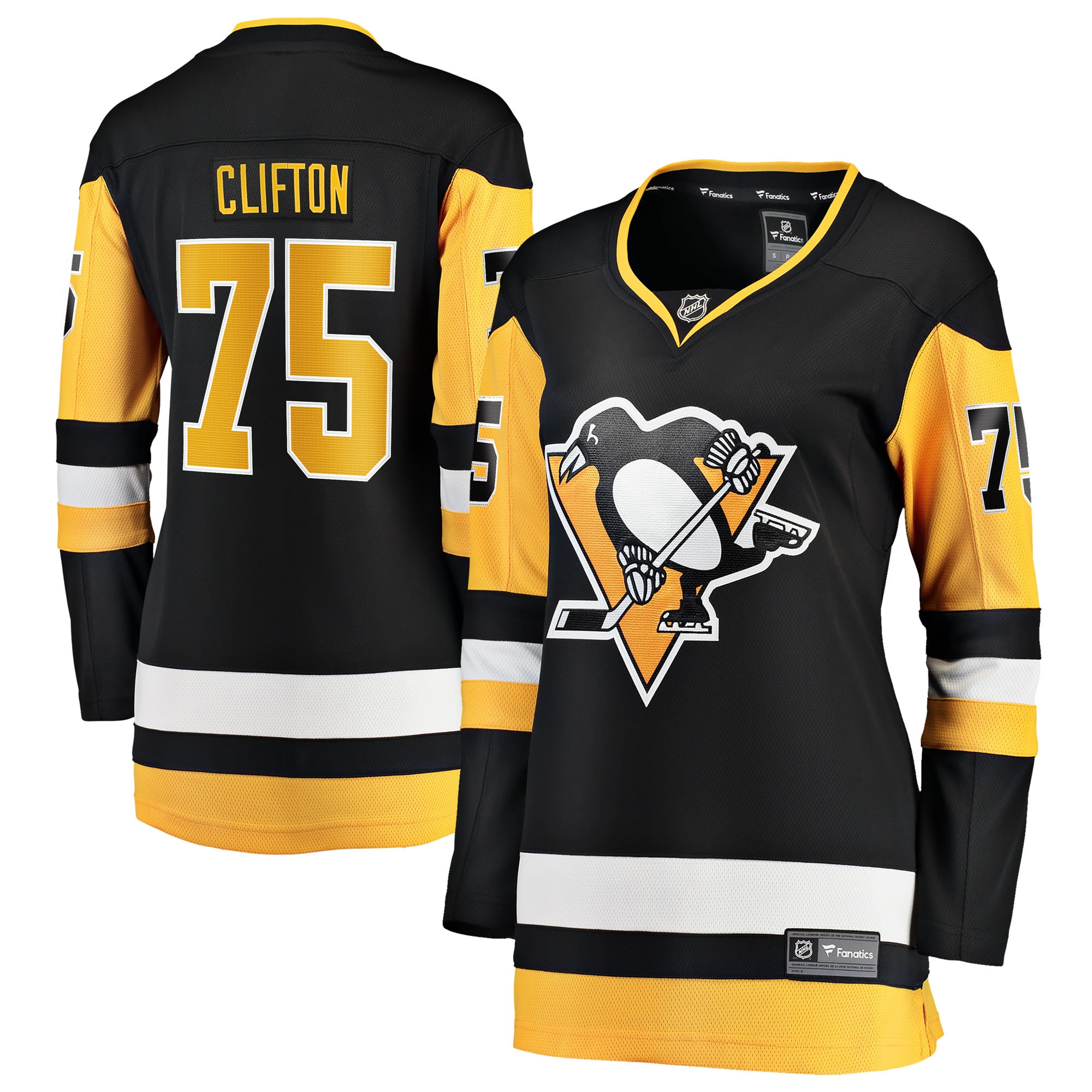 Connor Clifton Pittsburgh Penguins Fanatics Women's Home Breakaway Jersey - Black