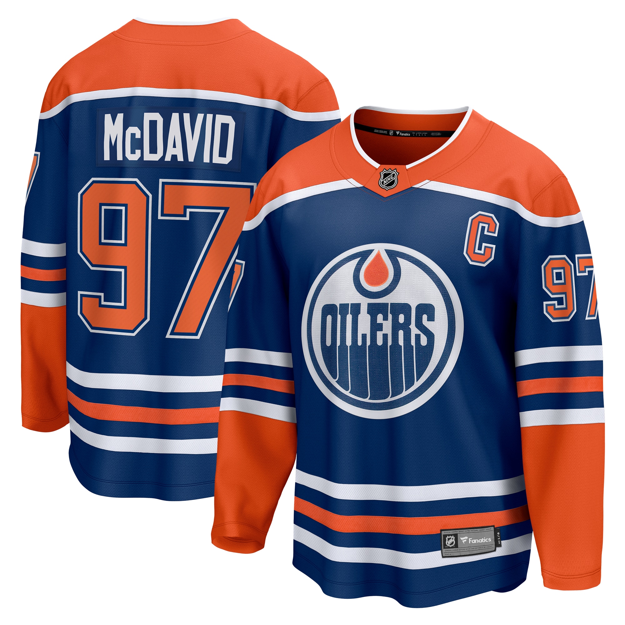 Connor McDavid Edmonton Oilers Fanatics Home Breakaway Jersey - Royal