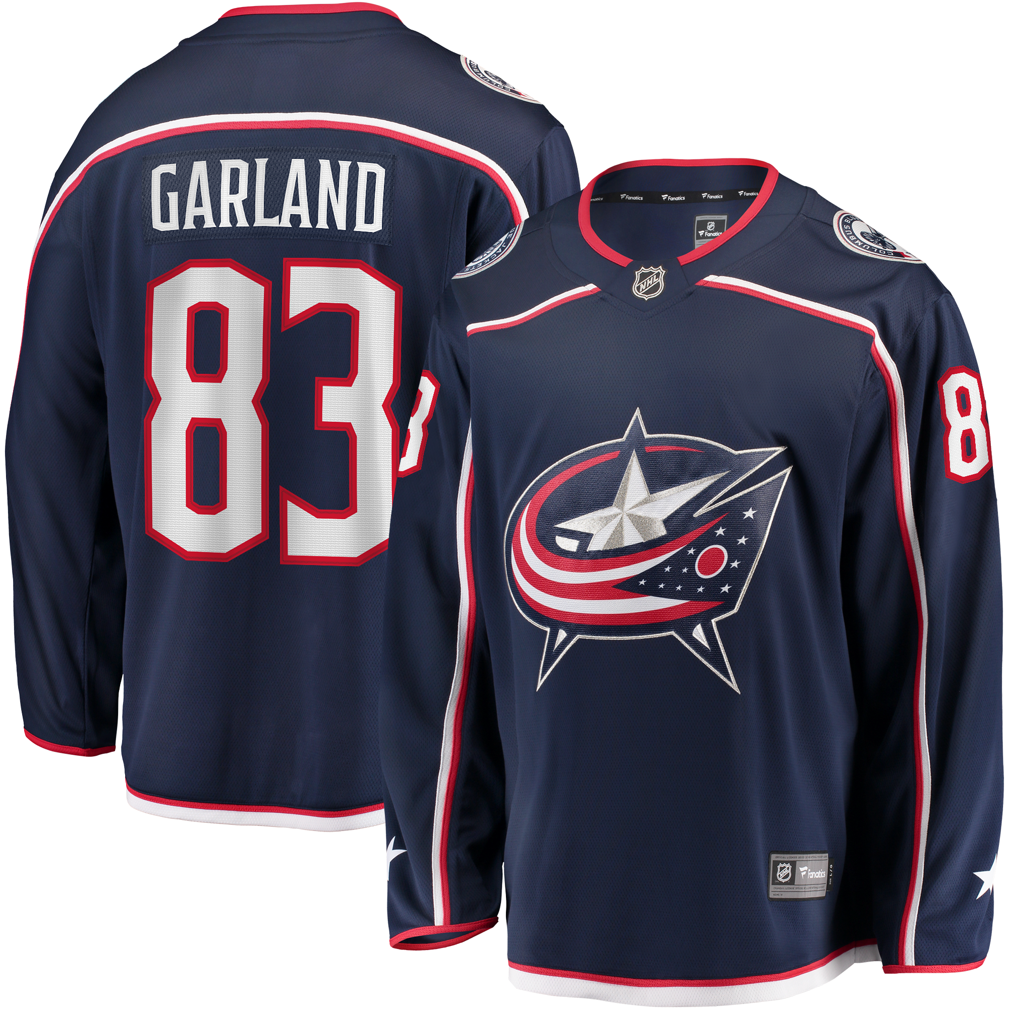 Conor Garland Columbus Blue Jackets Fanatics Home Breakaway Jersey - Navy