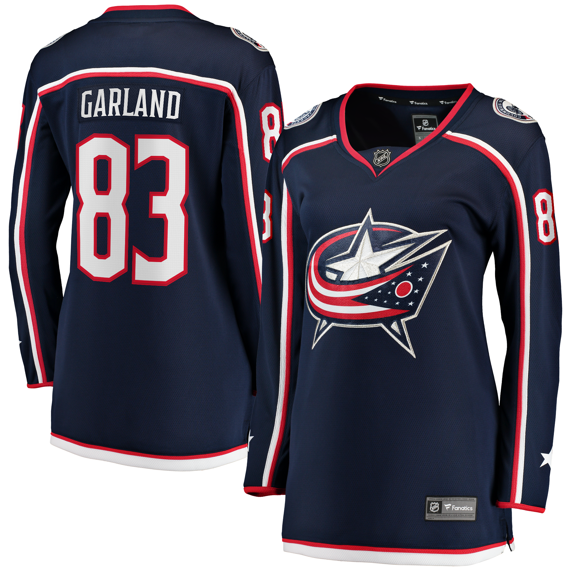 Conor Garland Columbus Blue Jackets Indiana Women's Home Breakaway Jersey - Navy