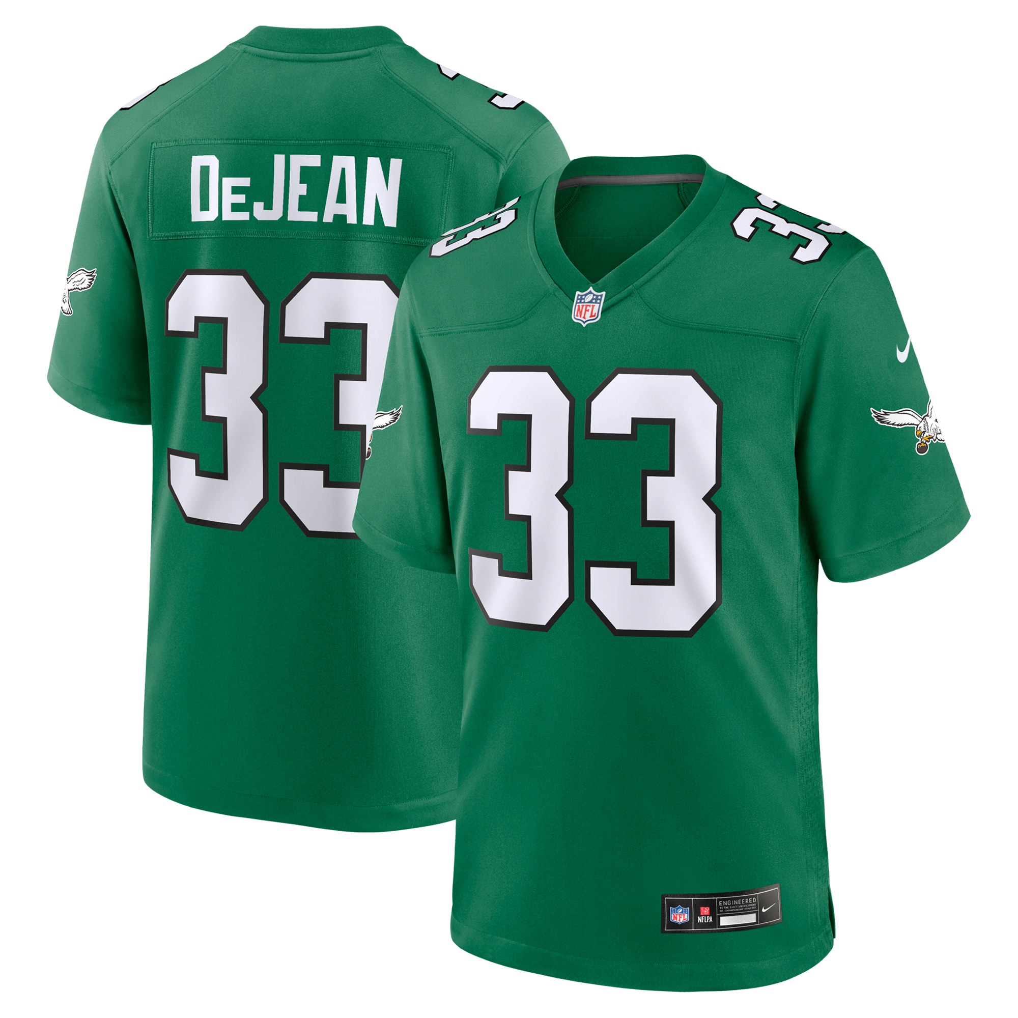 Cooper DeJean Philadelphia Eagles Alternate Game Jersey - Kelly Green