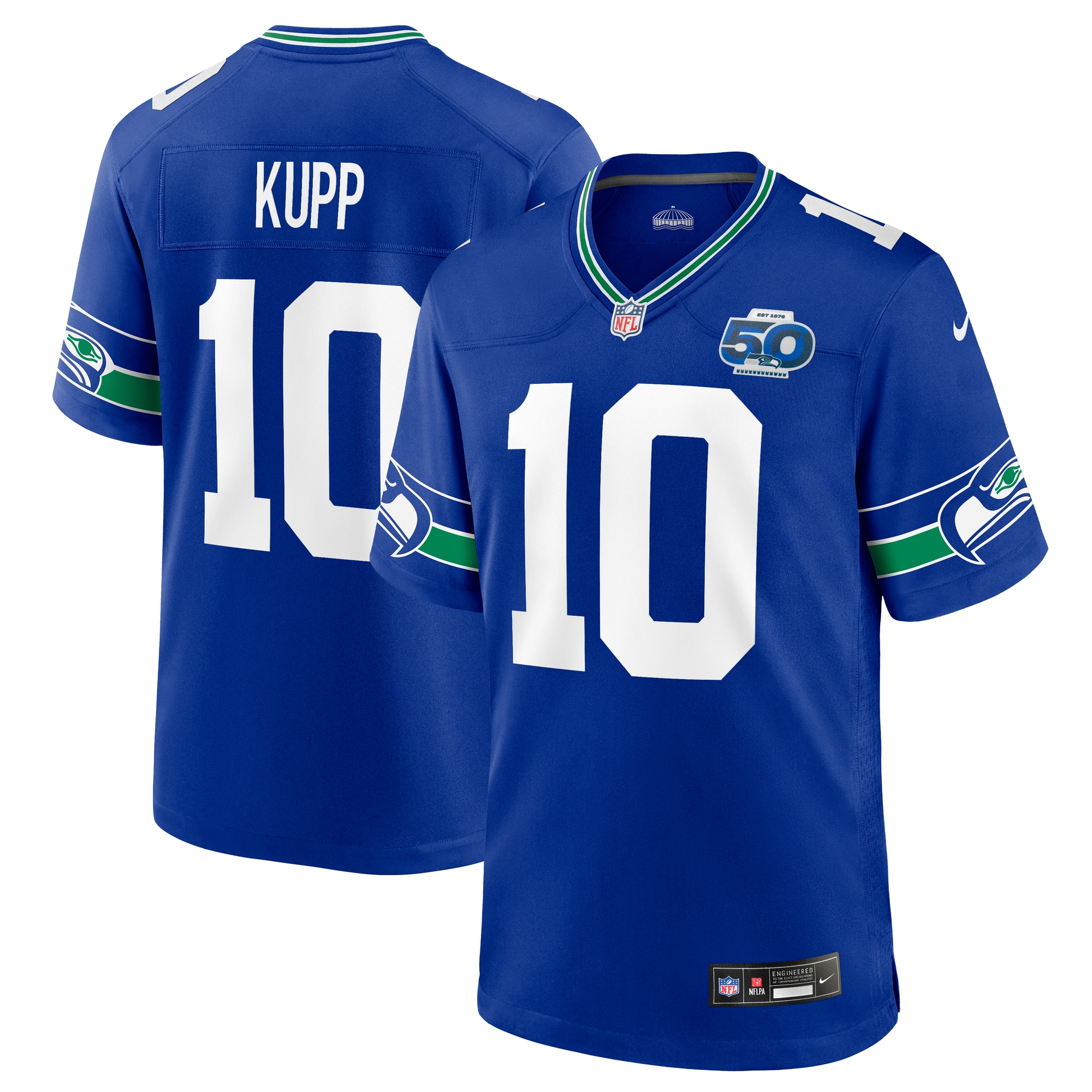 Cooper Kupp Seattle Seahawks Alternate 50th Season Game Jersey