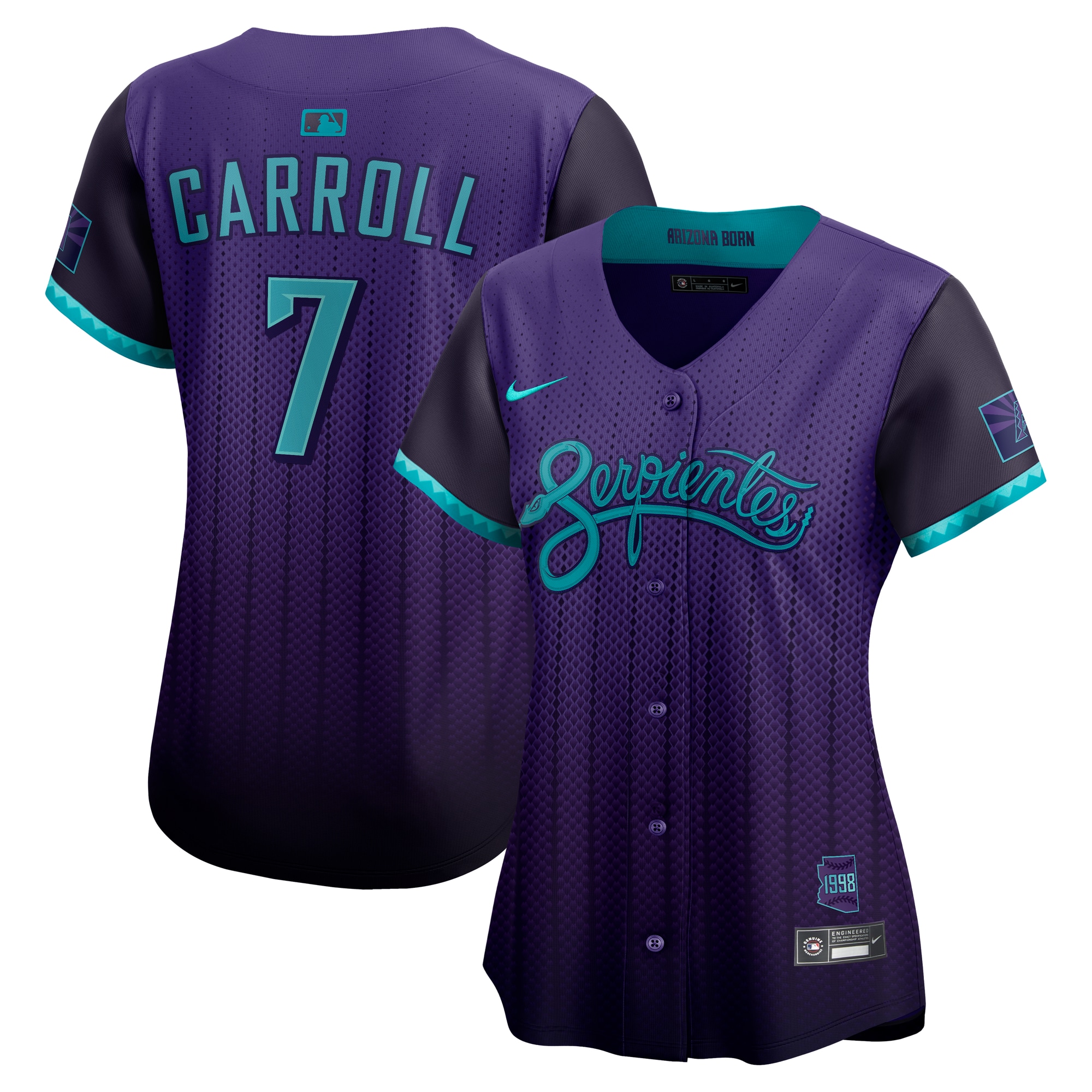 Corbin Carroll Arizona Diamondbacks Women's 2025 City Connect Limited Player Jersey - Purple