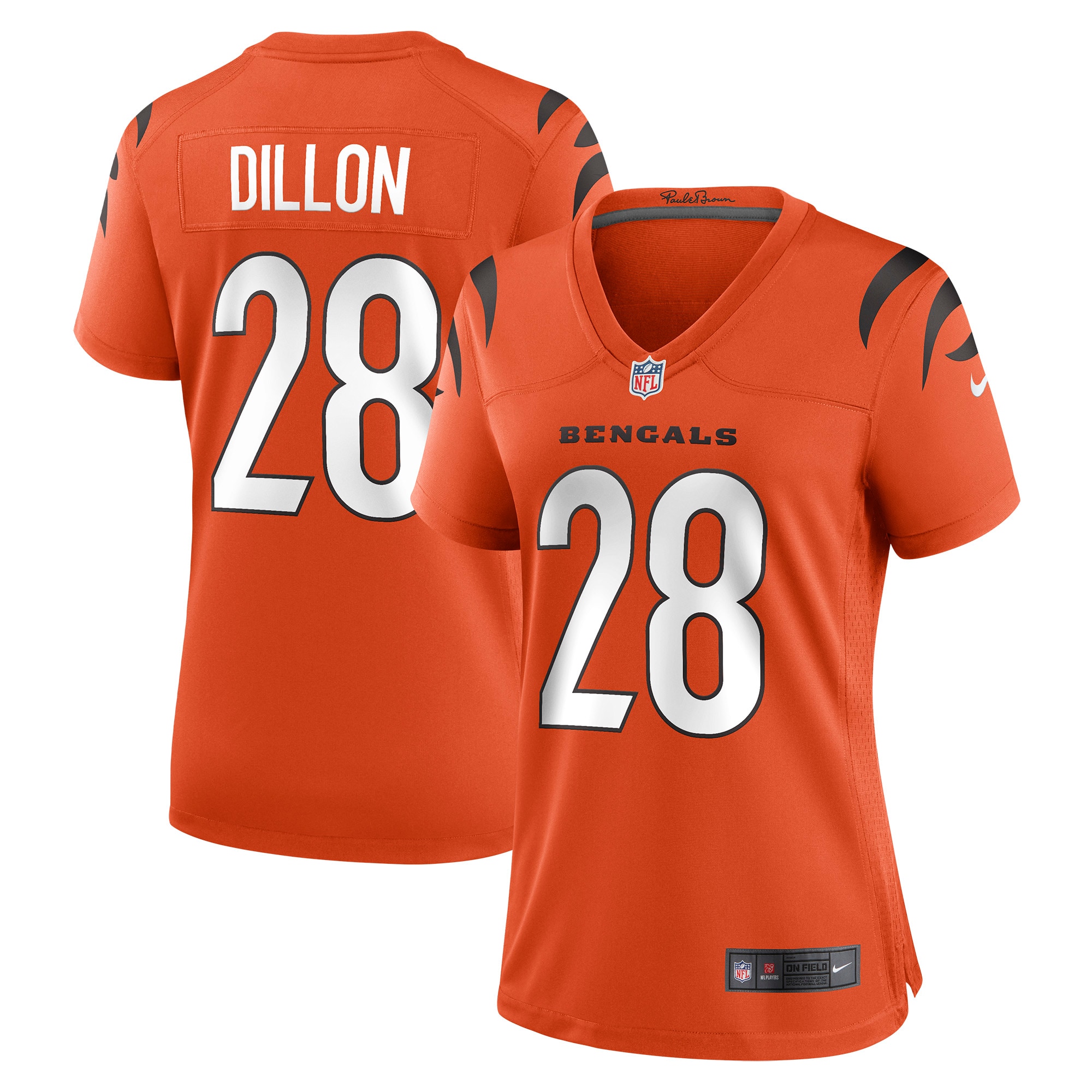 Corey Dillon Cincinnati Bengals Women's Retired Game Jersey - Orange