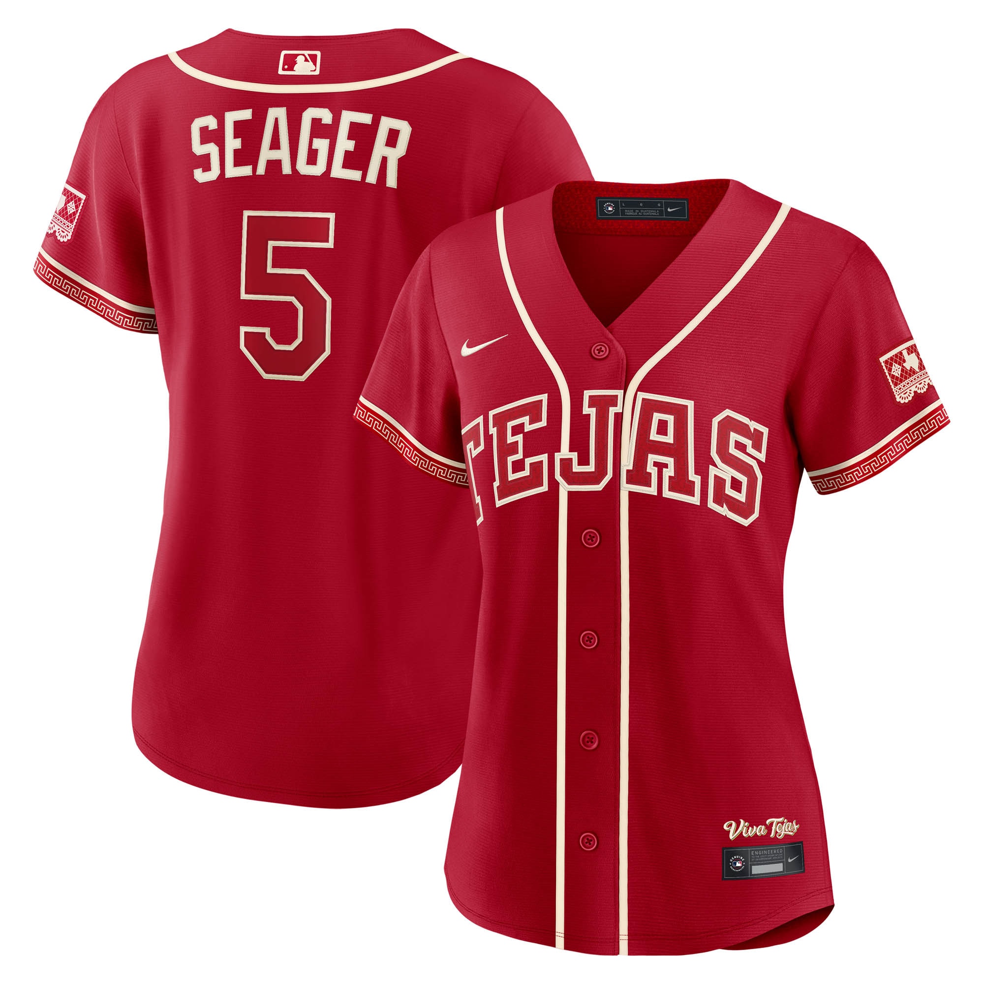 Corey Seager Texas Rangers Women's 2026 City Connect Stadium Jersey - Red